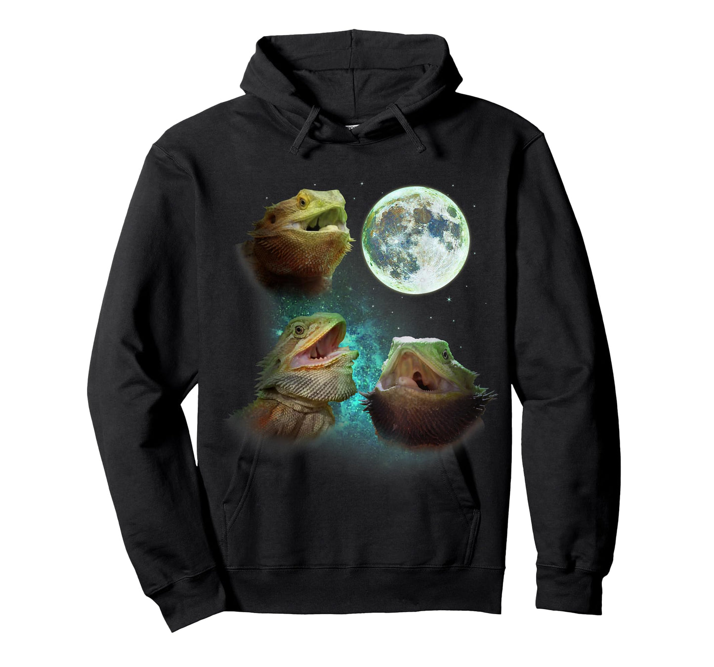 Three Bearded Dragons Howl At Moon 3 Wolfs - Wolves Parody T-Shirt
