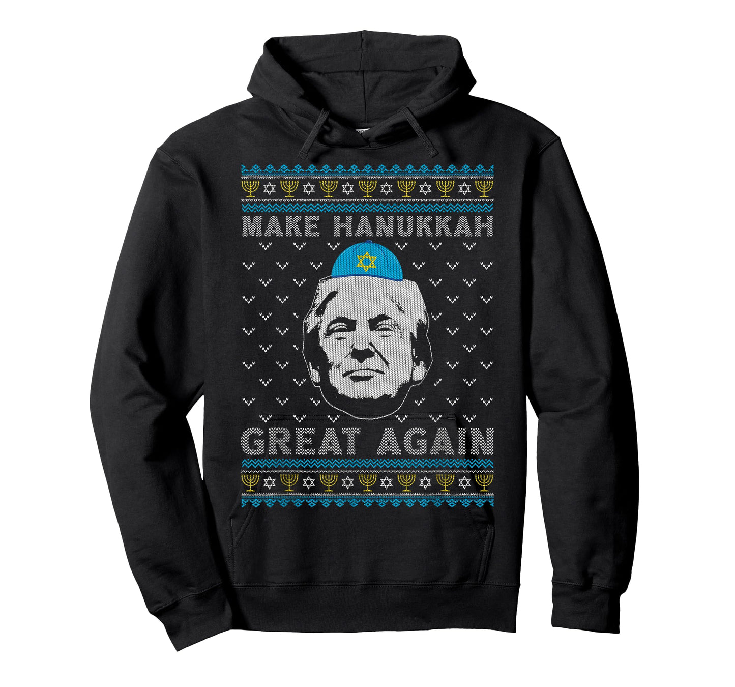 Make Hanukkah Great Again Trump Jewish Ugly Chanukah Sweater T-Shirt