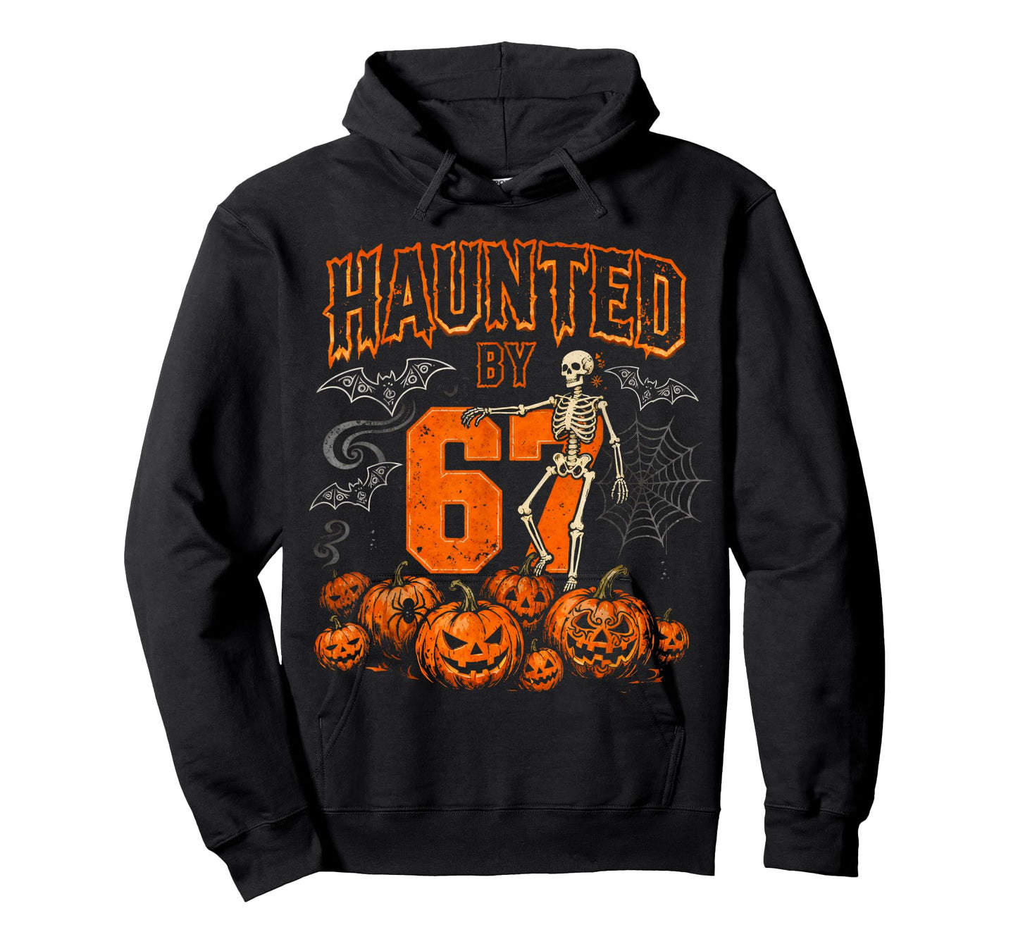 Halloween Skeleton Haunted by 67 Funny Halloween Six Seven T-Shirt