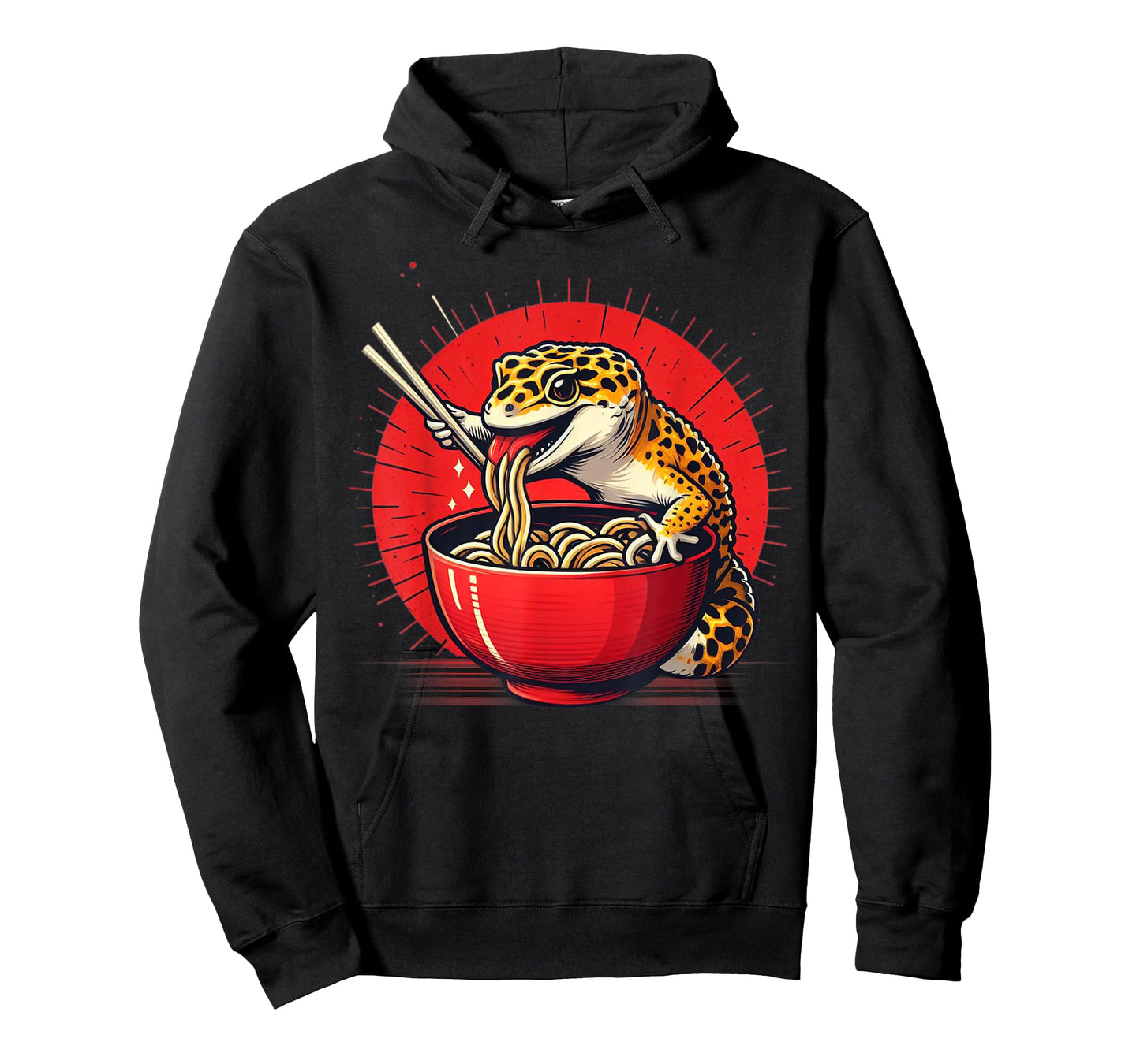 Gecko Anime Japanese Kawaii Ramen Reptile Leopard Gecko T-Shirt