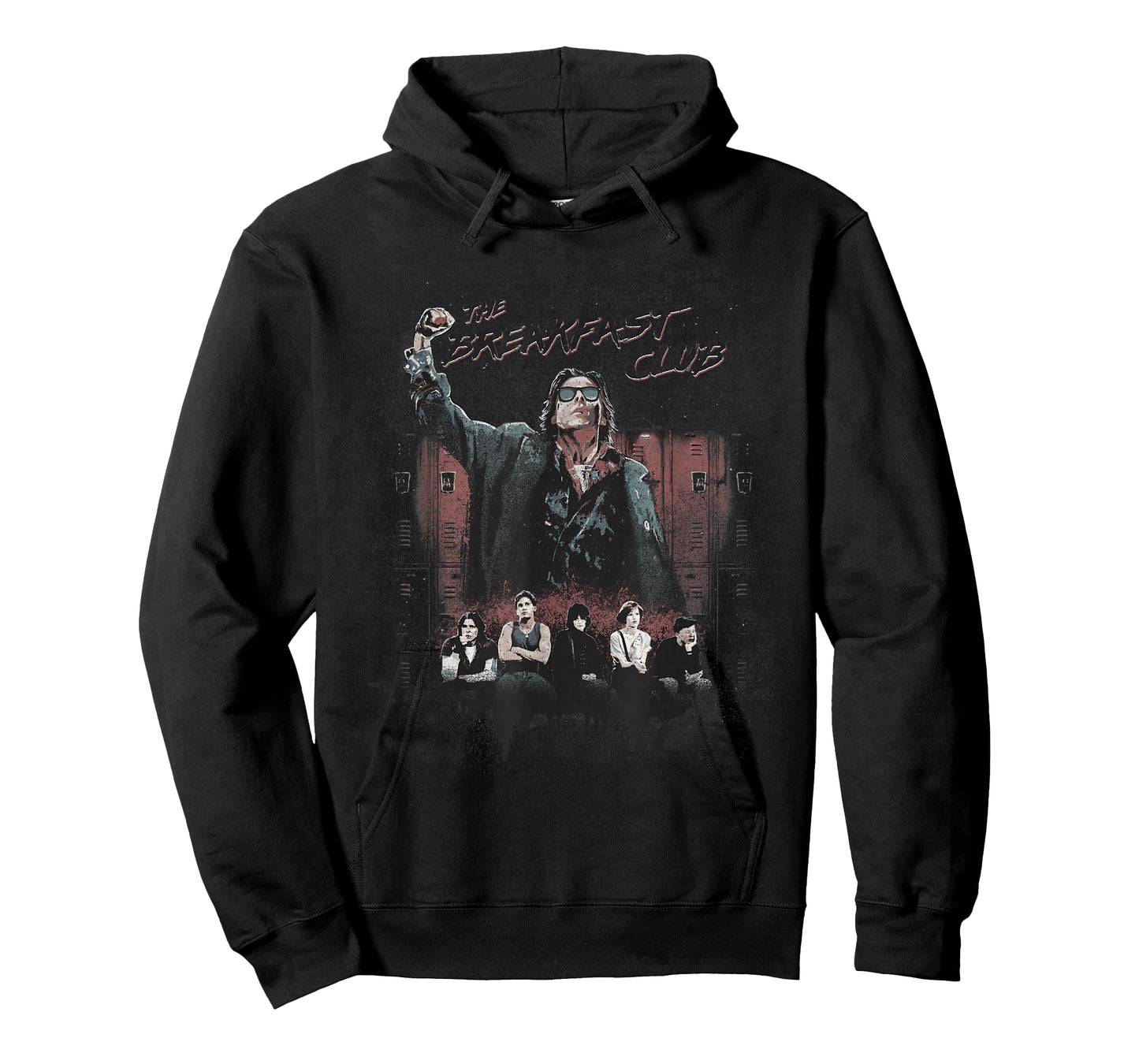 Breakfast Club Distressed Main Cast Logo Collage T-Shirt