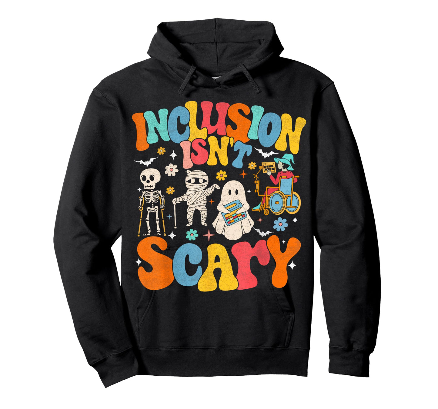 Inclusion Isn't Scary Ghost Mummy Halloween SLP Sped Teacher T-Shirt