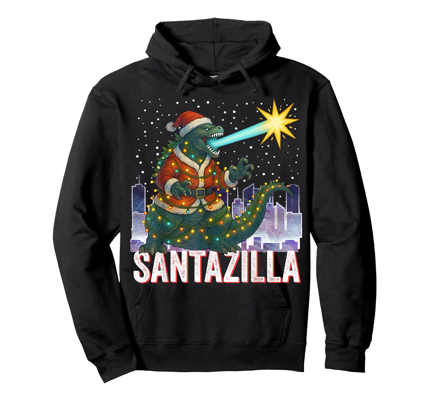 Kaiju Christmas Santazilla Japanese Monster Dinosaur Boy T-Shirt