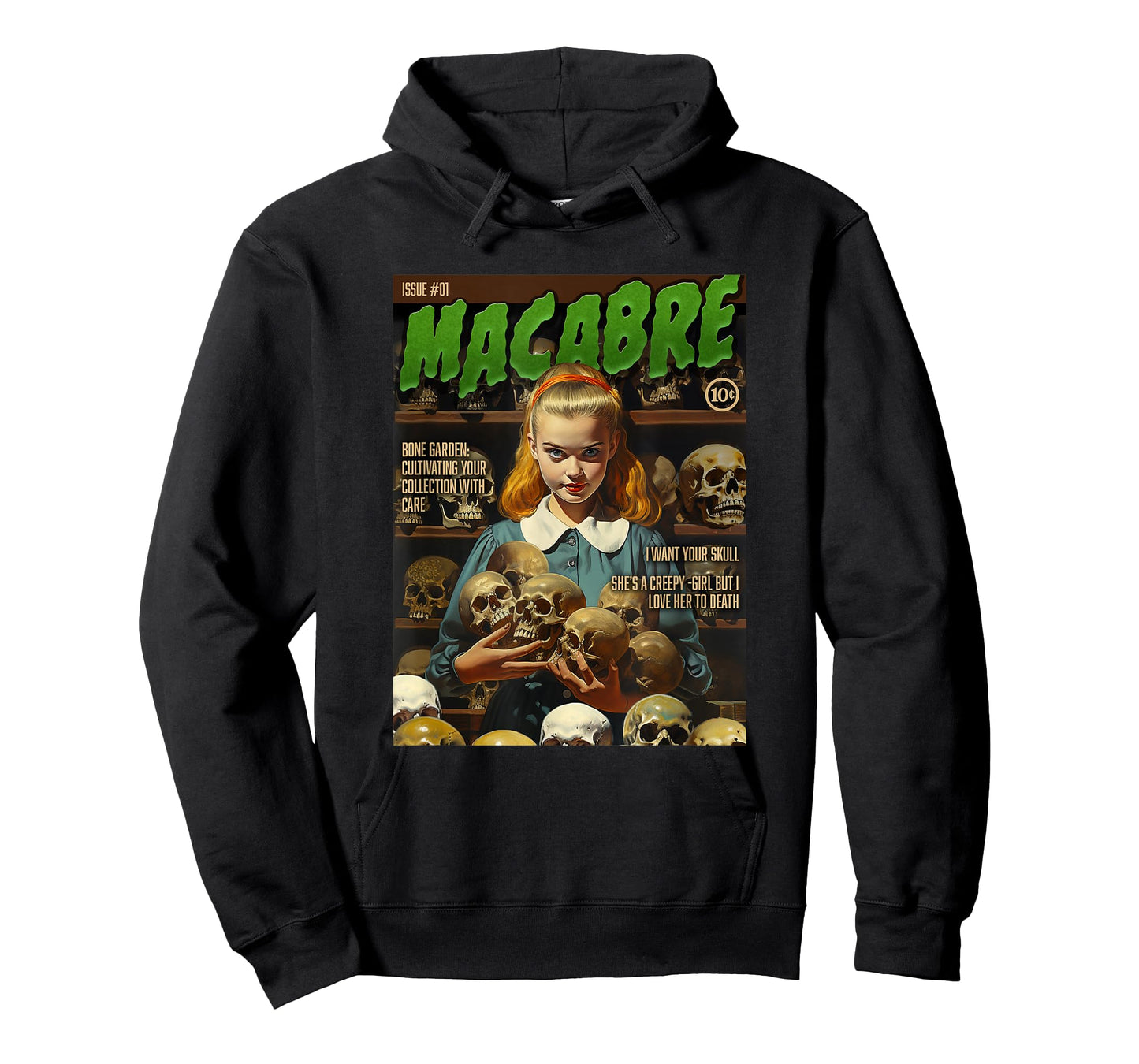 Skull Collector 1950s Horror Comic Cover T-Shirt