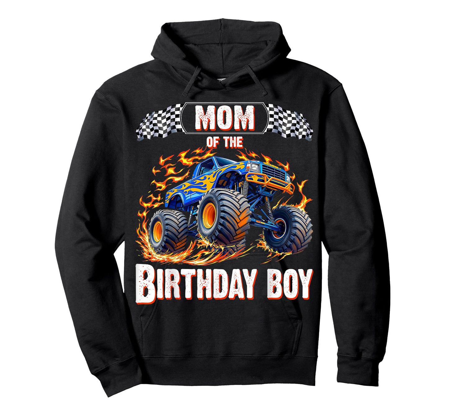 Mom of the Birthday Boy Monster Truck Birthday T-Shirt
