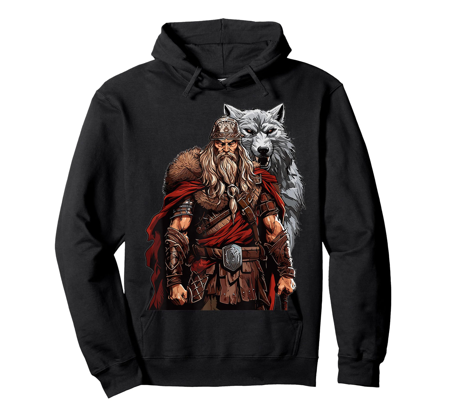 Viking Warrior With Wolf Norse Mythology T-Shirt