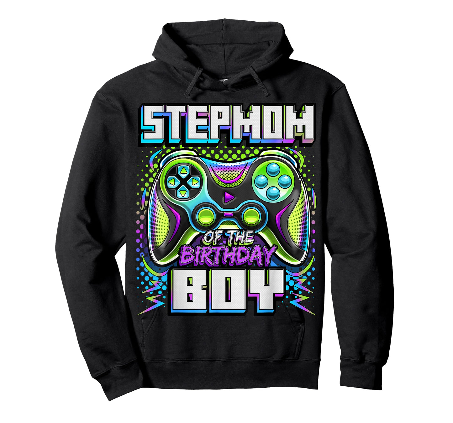 Stepmom of the Birthday Boy Matching Family Video Game Party T-Shirt