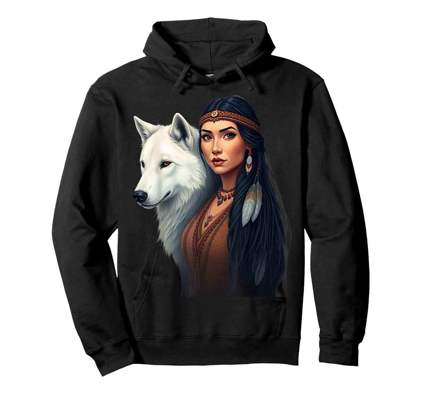 Native American Women Wolf Lovers Indigenous Americans Pride T-Shirt