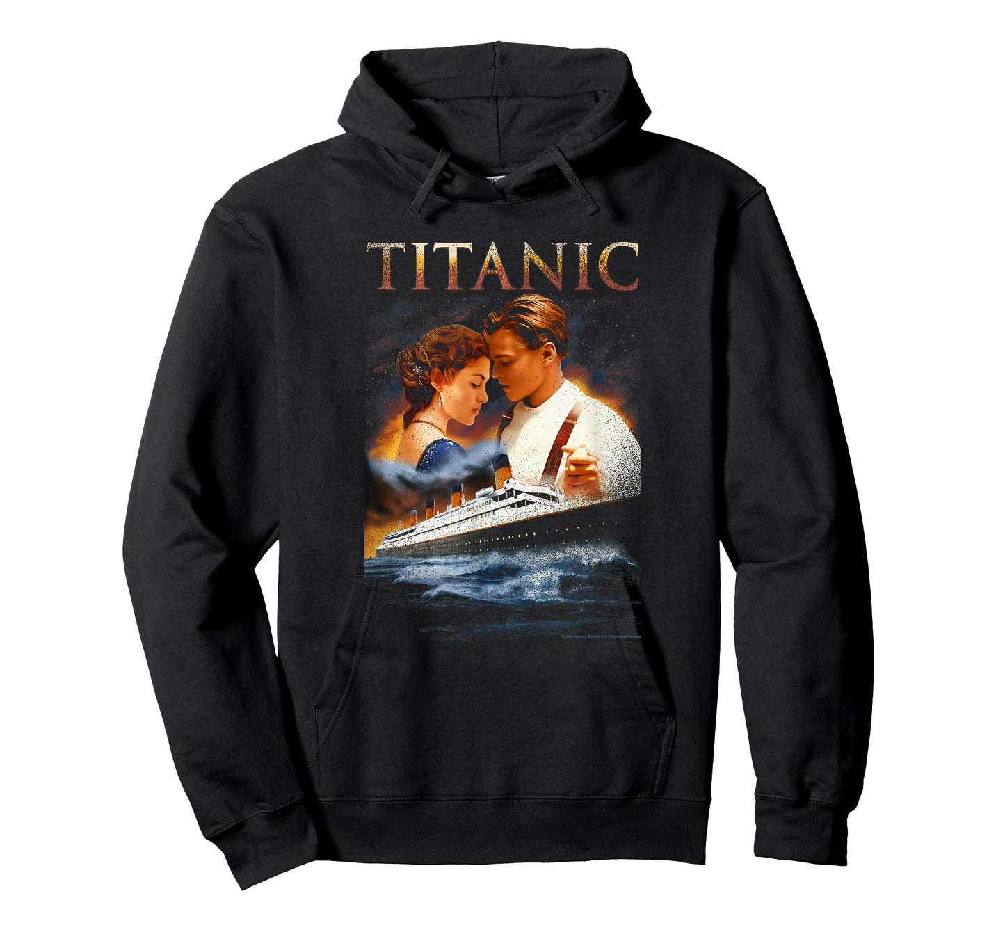 Titanic Iconic Jack & Rose Retro Vintage Big Chest Poster T-Shirt
