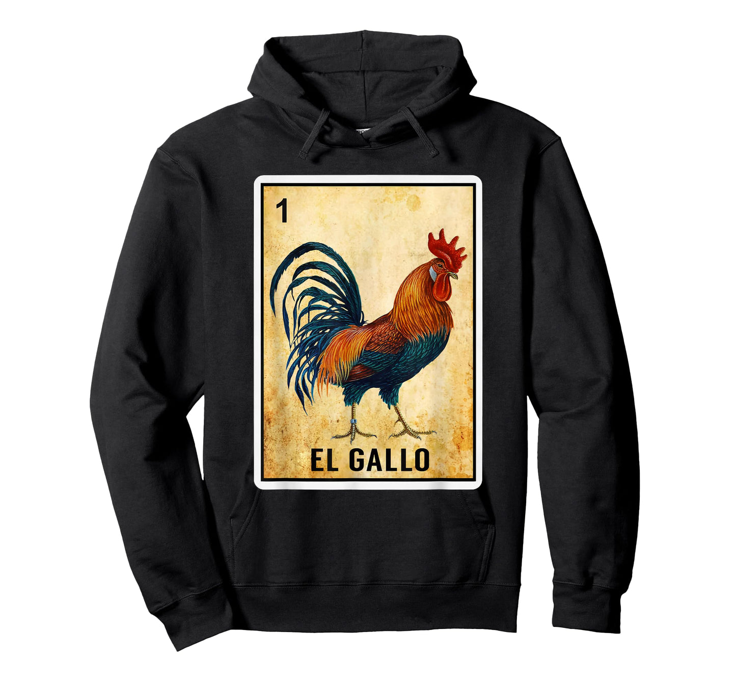 Mexican El Gallo Bingo Card Game Traditional Rooster Card T-Shirt
