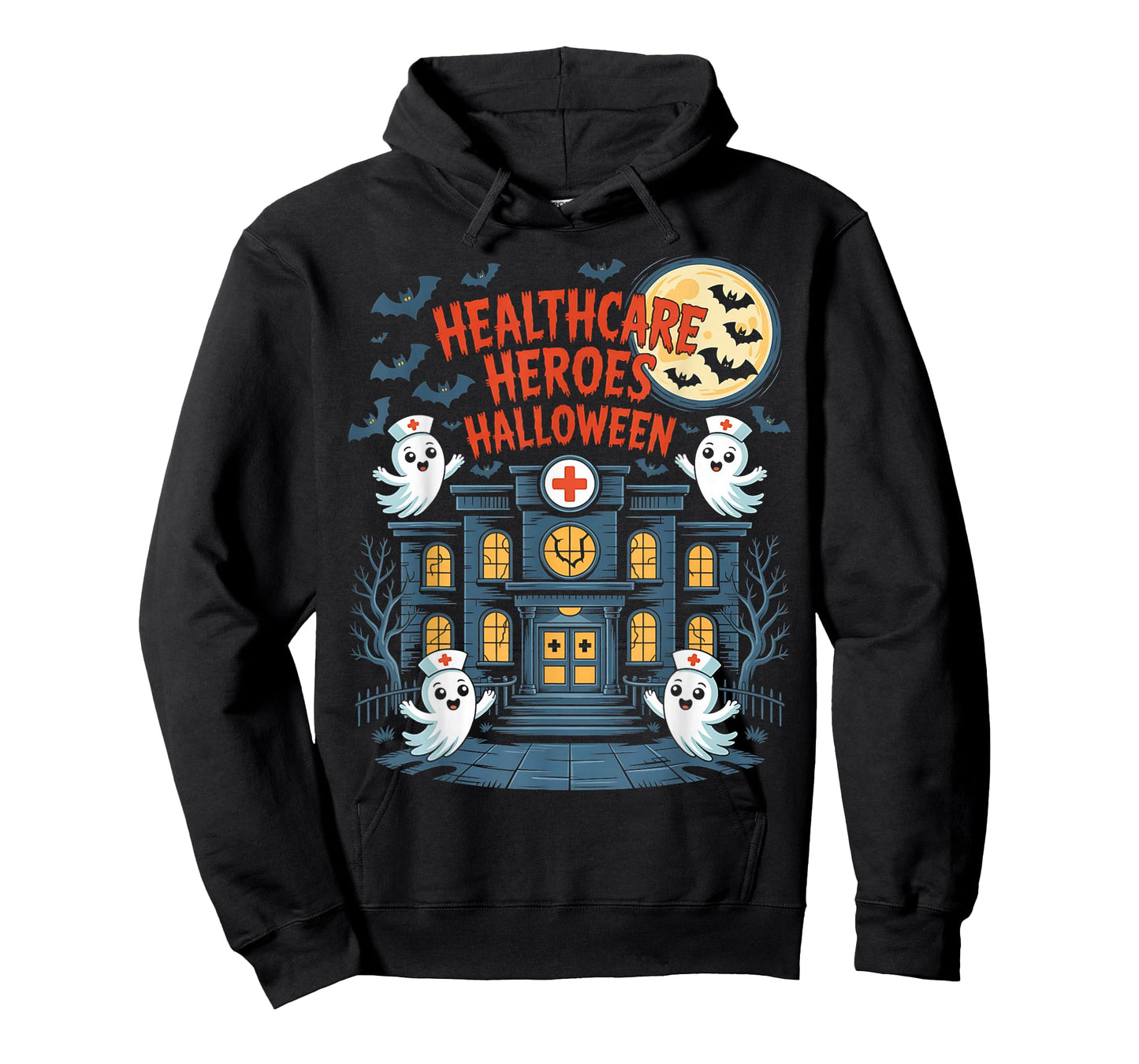 Haunted Hospital Halloween Nurse Shirt Healthcare Heroes T-Shirt