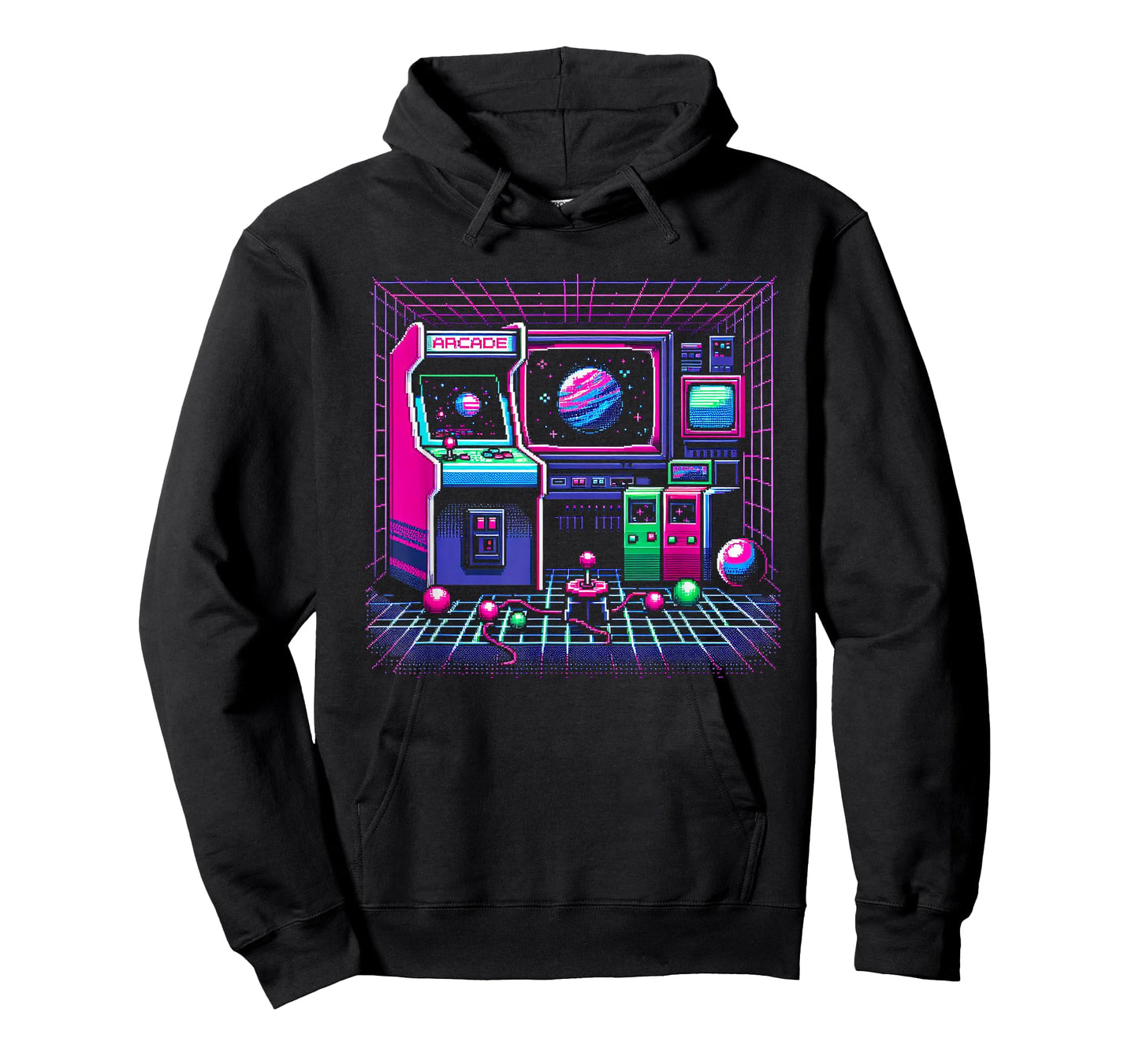 1980s Arcade Pixel Art T-Shirt