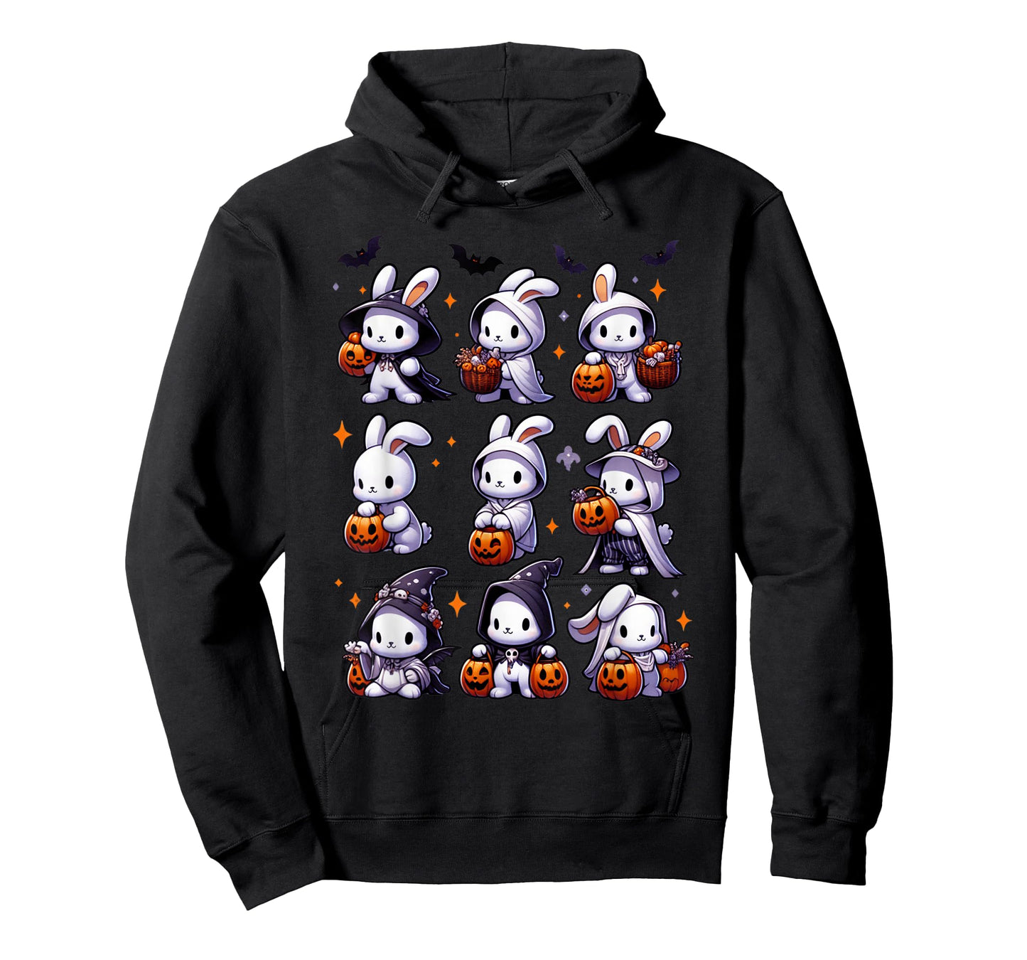 Cute Fall Bunny Ghost Costume Rabbit Lover Halloween T-Shirt