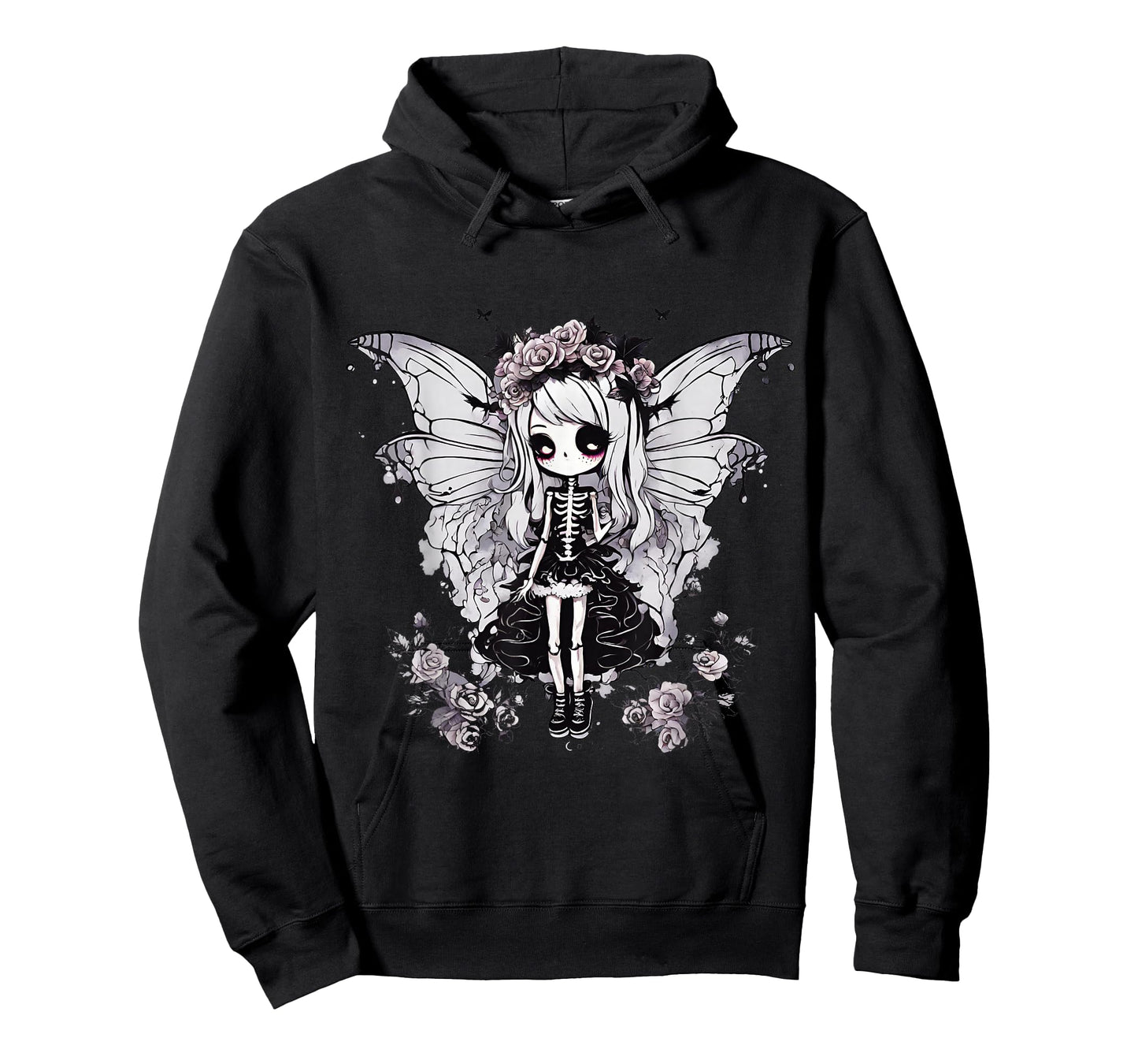 Skeleton Fairy Anime Goth Kawaii T-Shirt