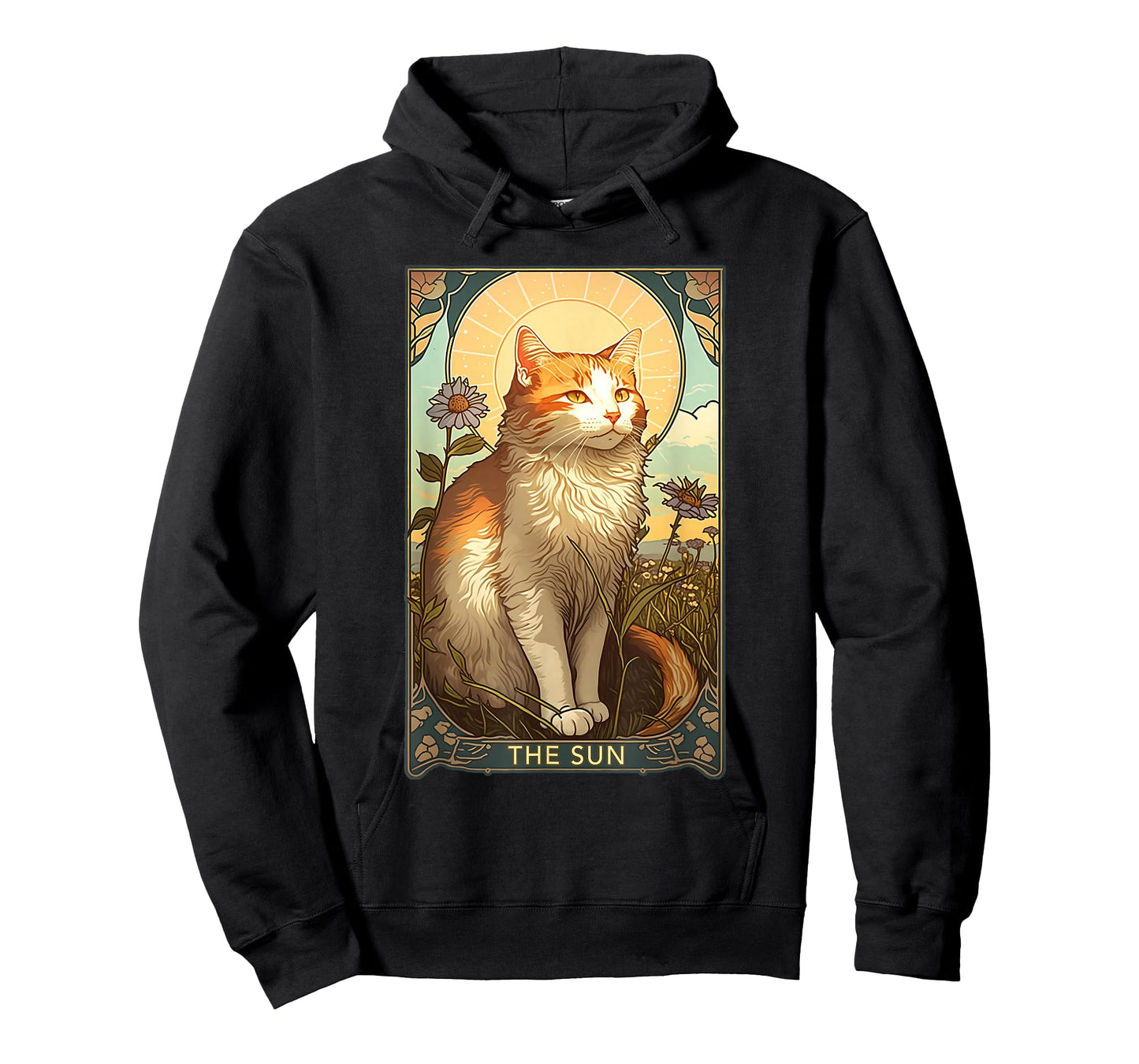 Cat Tarot Card, The Sun Tarot Card, Art Nouveau T-Shirt T-Shirt