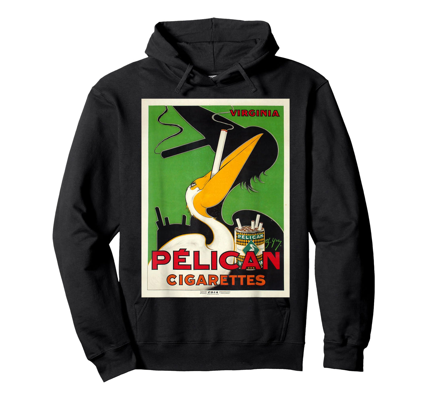 Retro Vintage Pelikan Cigarettes Virginia Poster T-Shirt