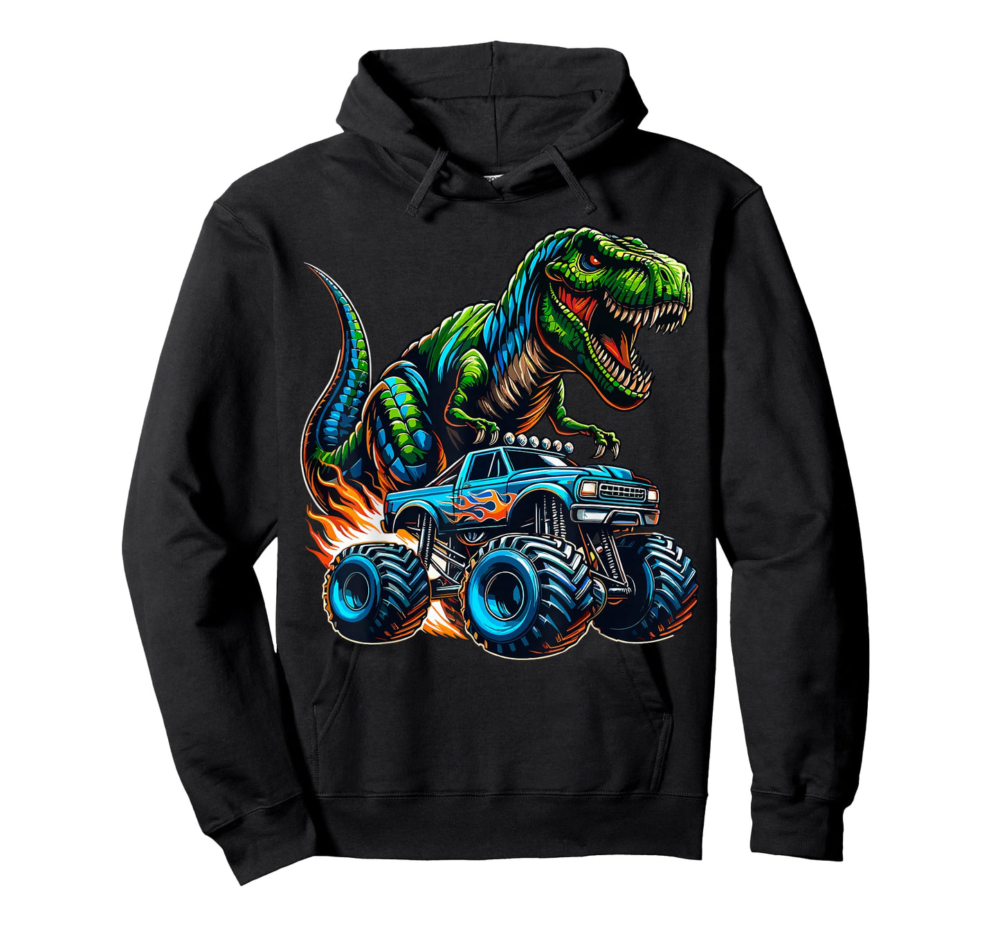 Monster Truck Boy Dinosaur Birthday Party Monster Truck T-Shirt