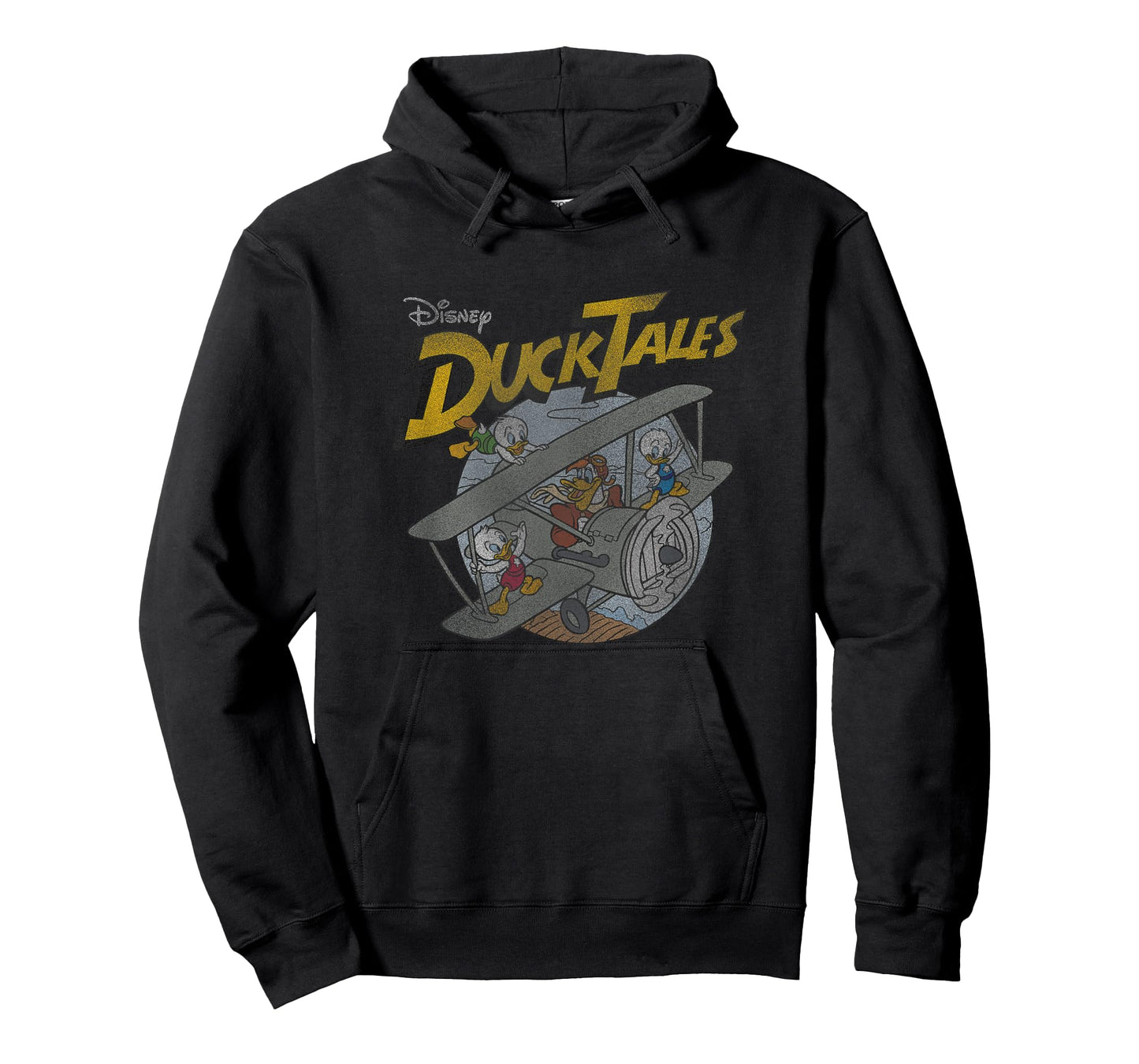 Disney DuckTales Ducks On Airplane Distressed Portrait T-Shirt