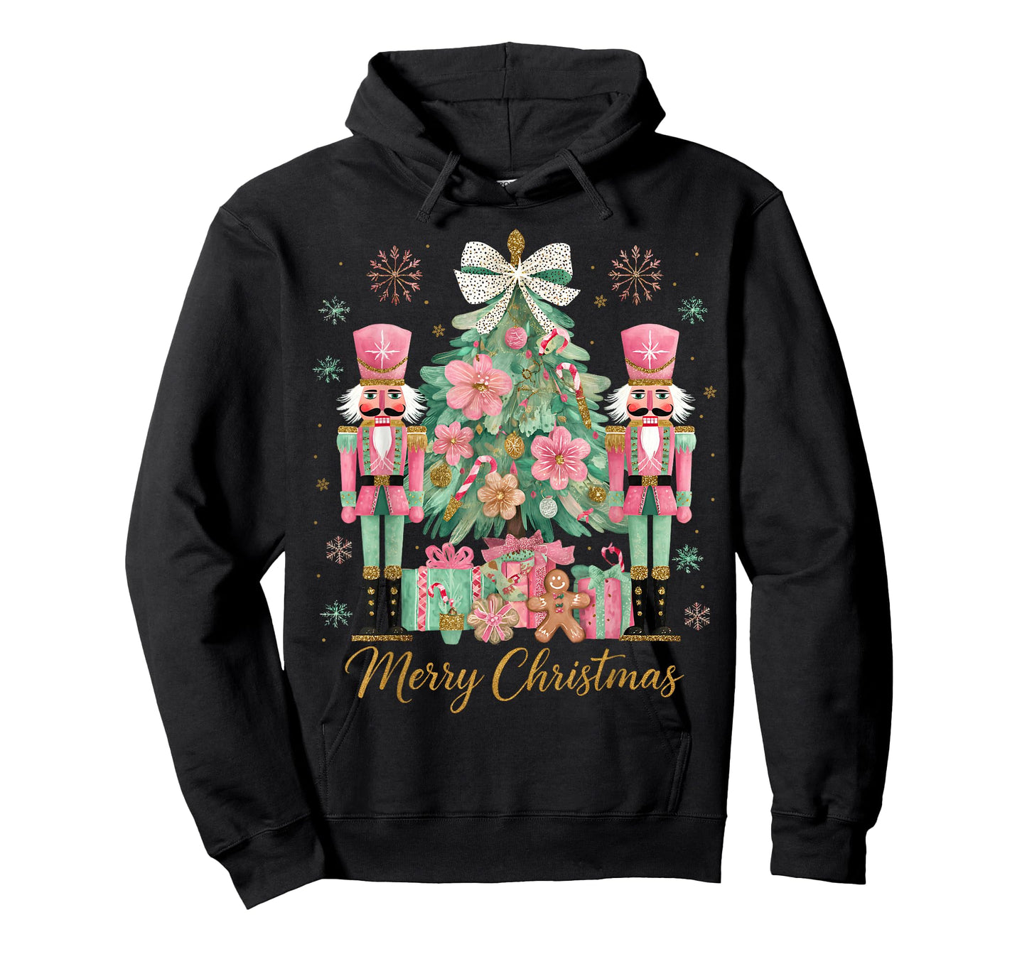 Nutcracker Merry Christmas Tree Ballet Dance Women Kids Girl T-Shirt
