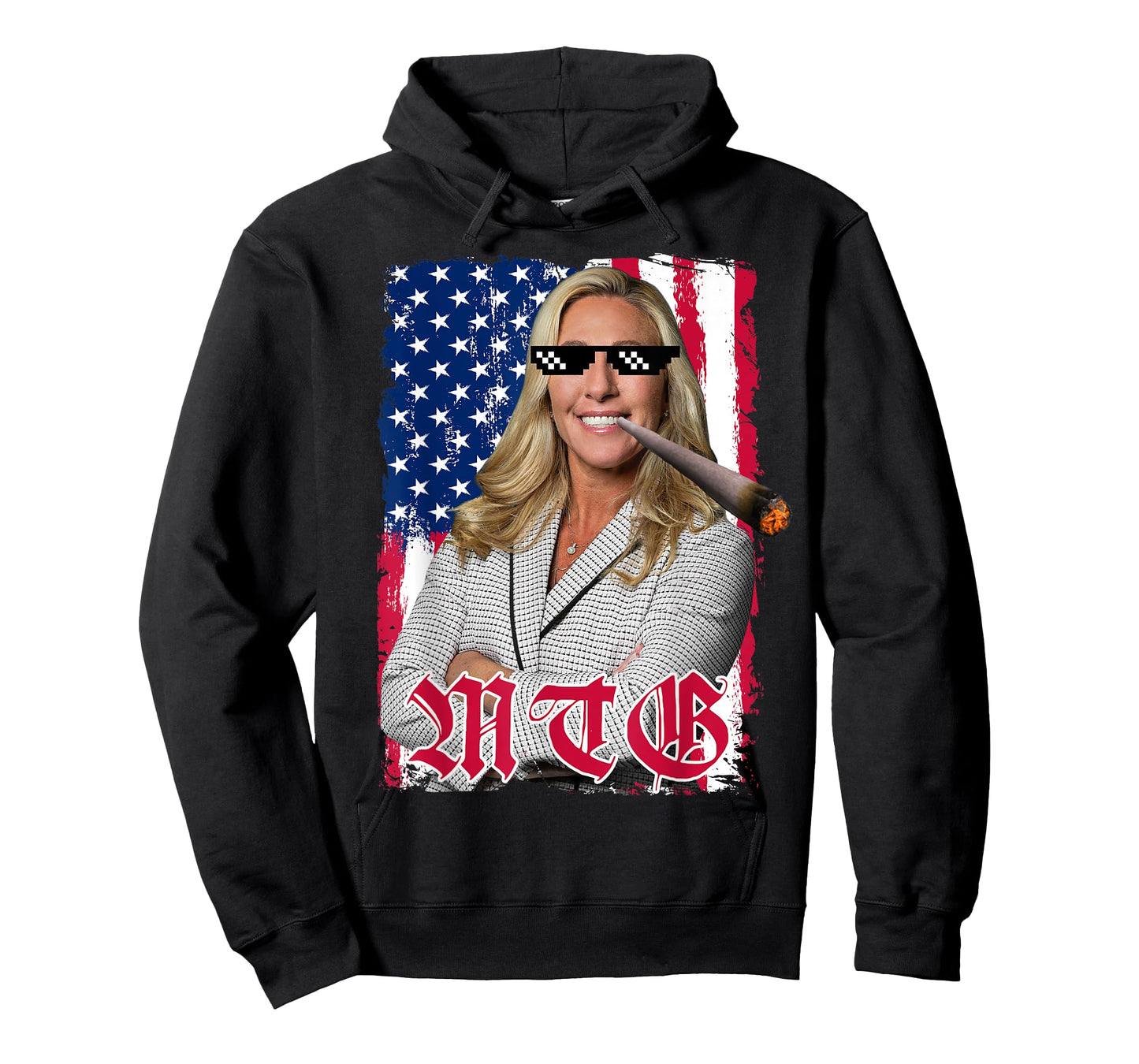 Marjorie Taylor Greene for President 2024 - Thug Life Meme T-Shirt