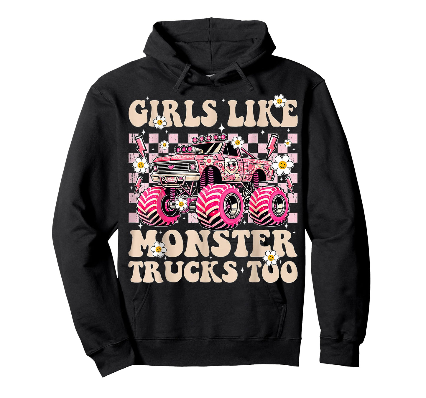 Girls Like Monster Trucks Too T-Shirt
