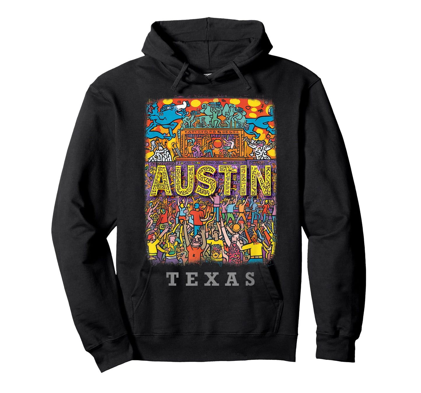 Austin Texas TX Live Music Scene SD715 T-Shirt