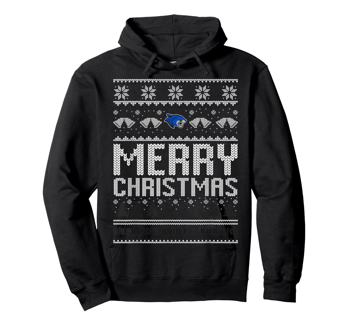 Hilliard Bradley Jaguars Logo Merry Christmas Ugly Sweater T-Shirt