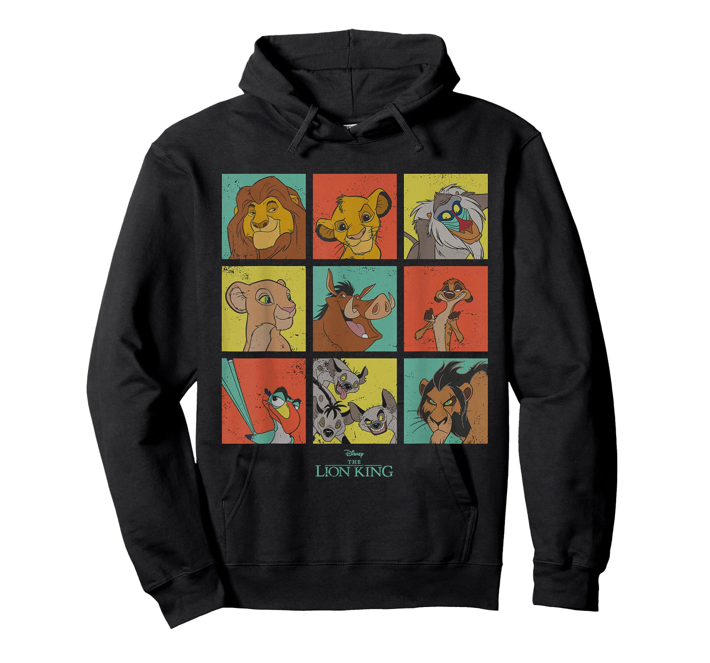 Disney The Lion King Characters 90s Grid T-Shirt