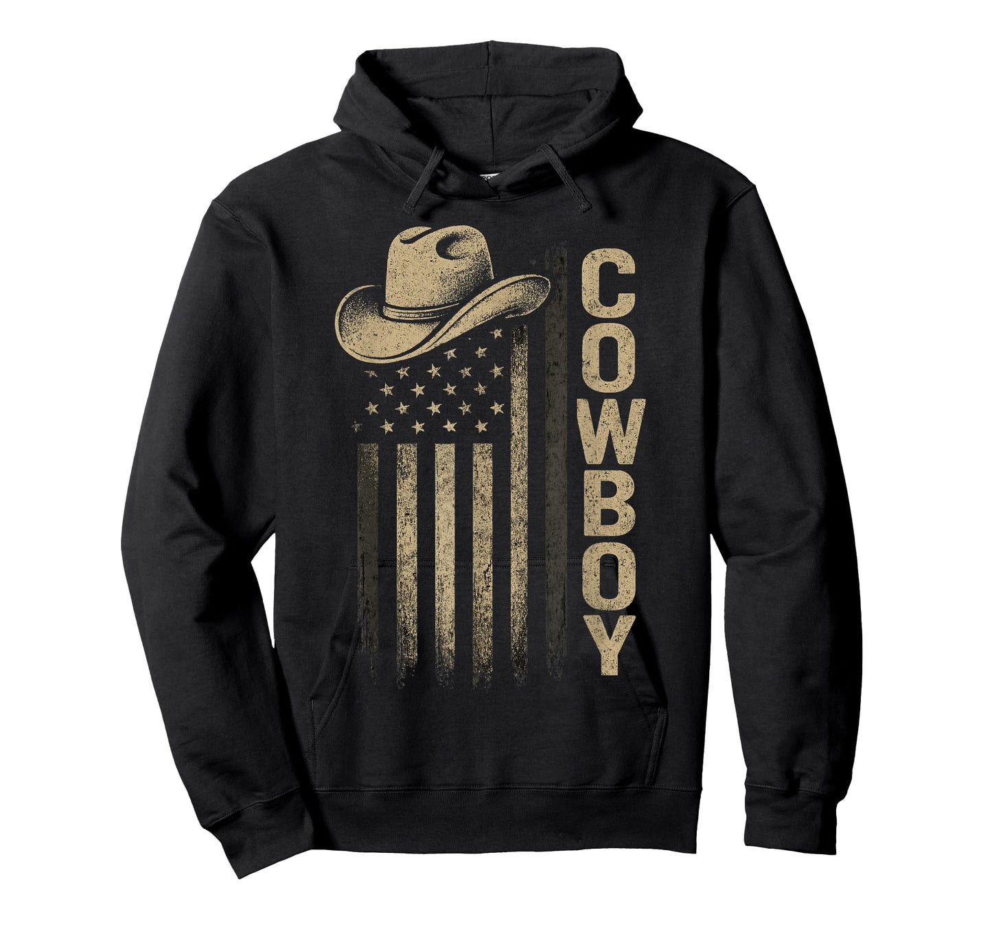 Western Cowboy Rodeo Southern Retro USA Flag T-Shirt