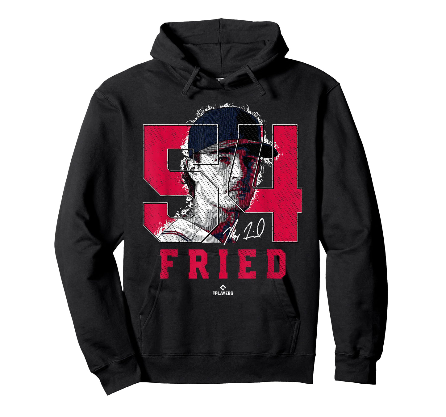 Max Fried Silhouette Maximus Atlanta MLBPA T-Shirt