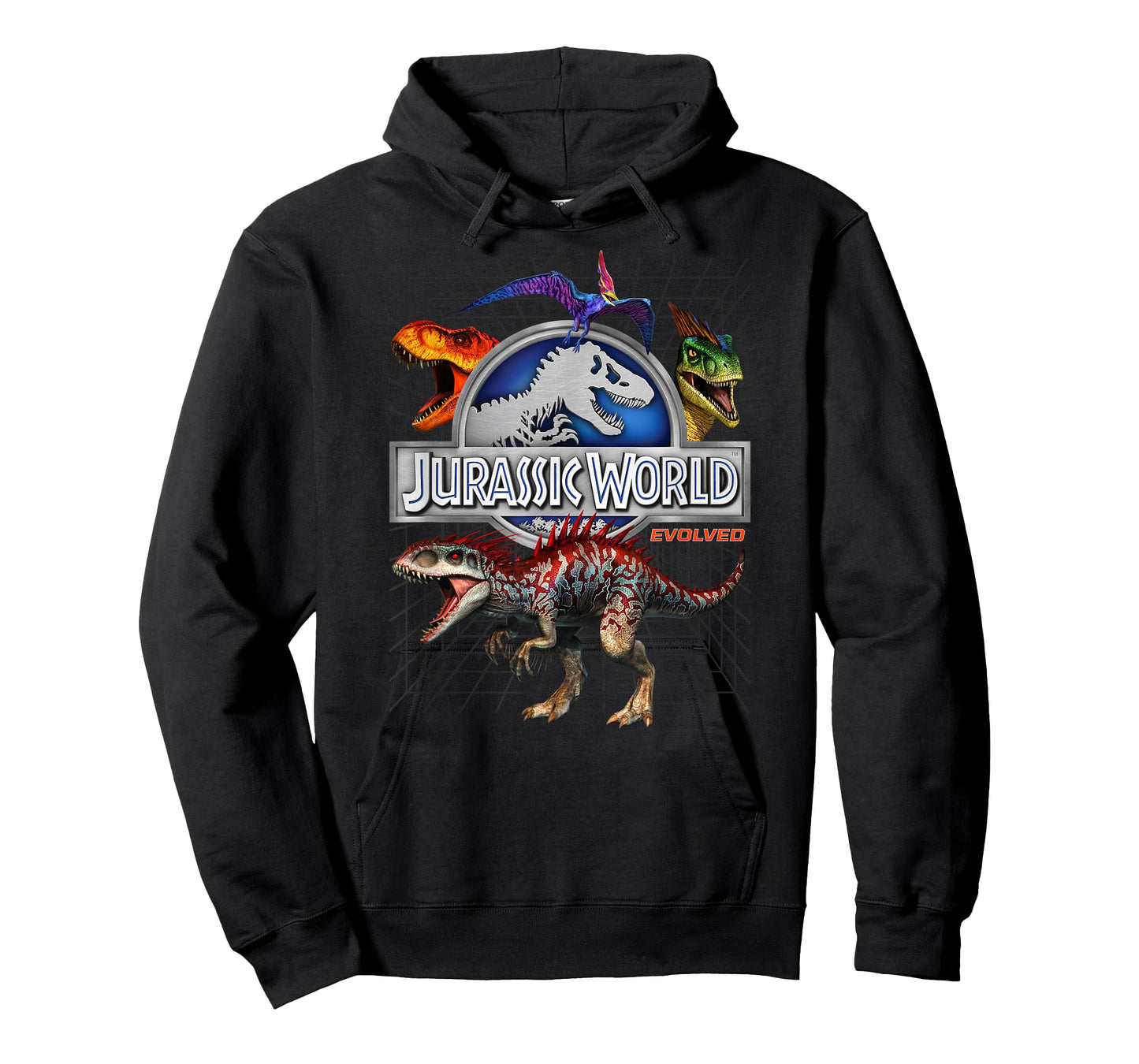 Jurassic World Evolved Dino Grid T-Rex T-Shirt