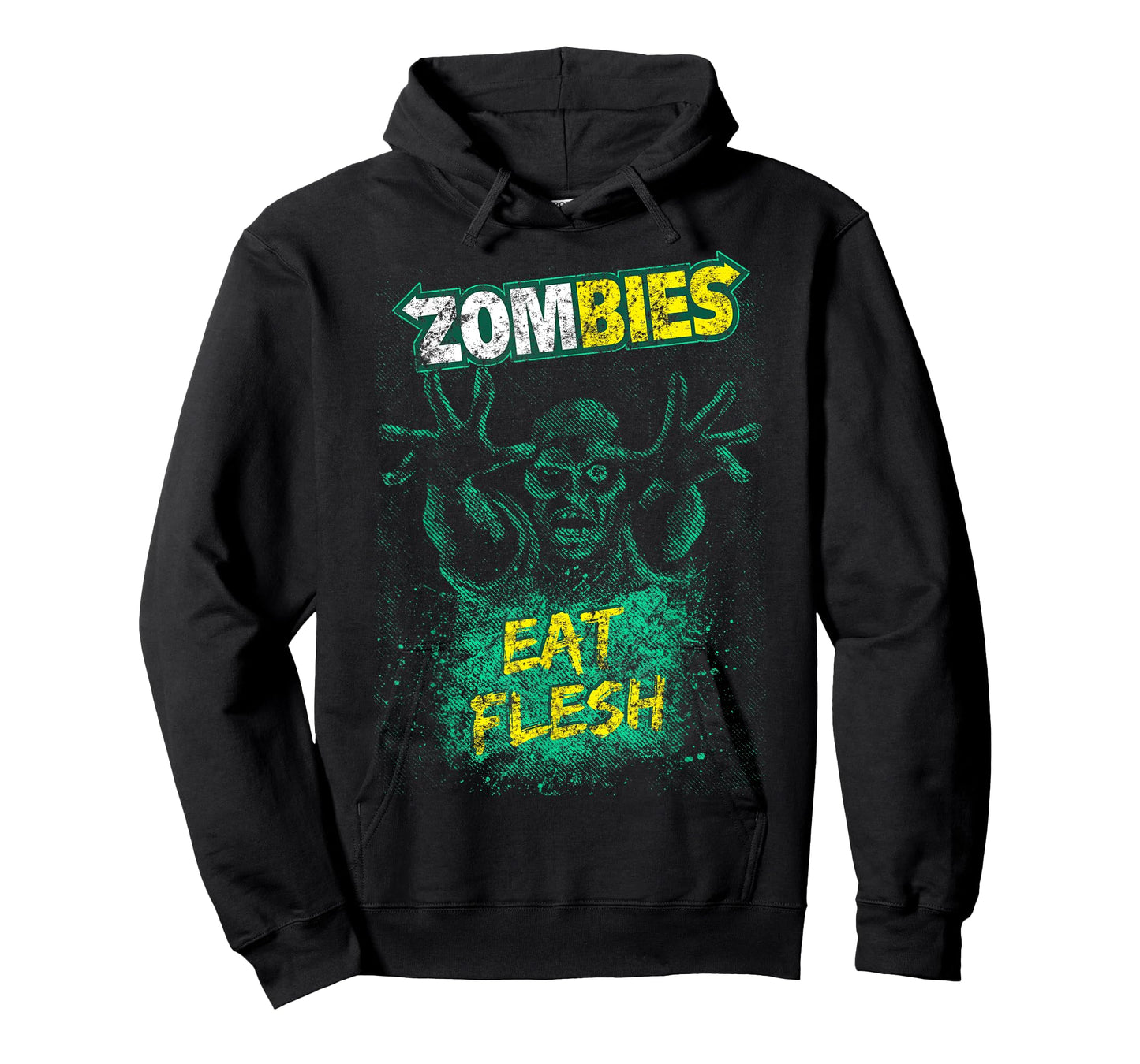 Funny Zombies Eat Flesh Tee For Men, Women & Kids Halloween T-Shirt