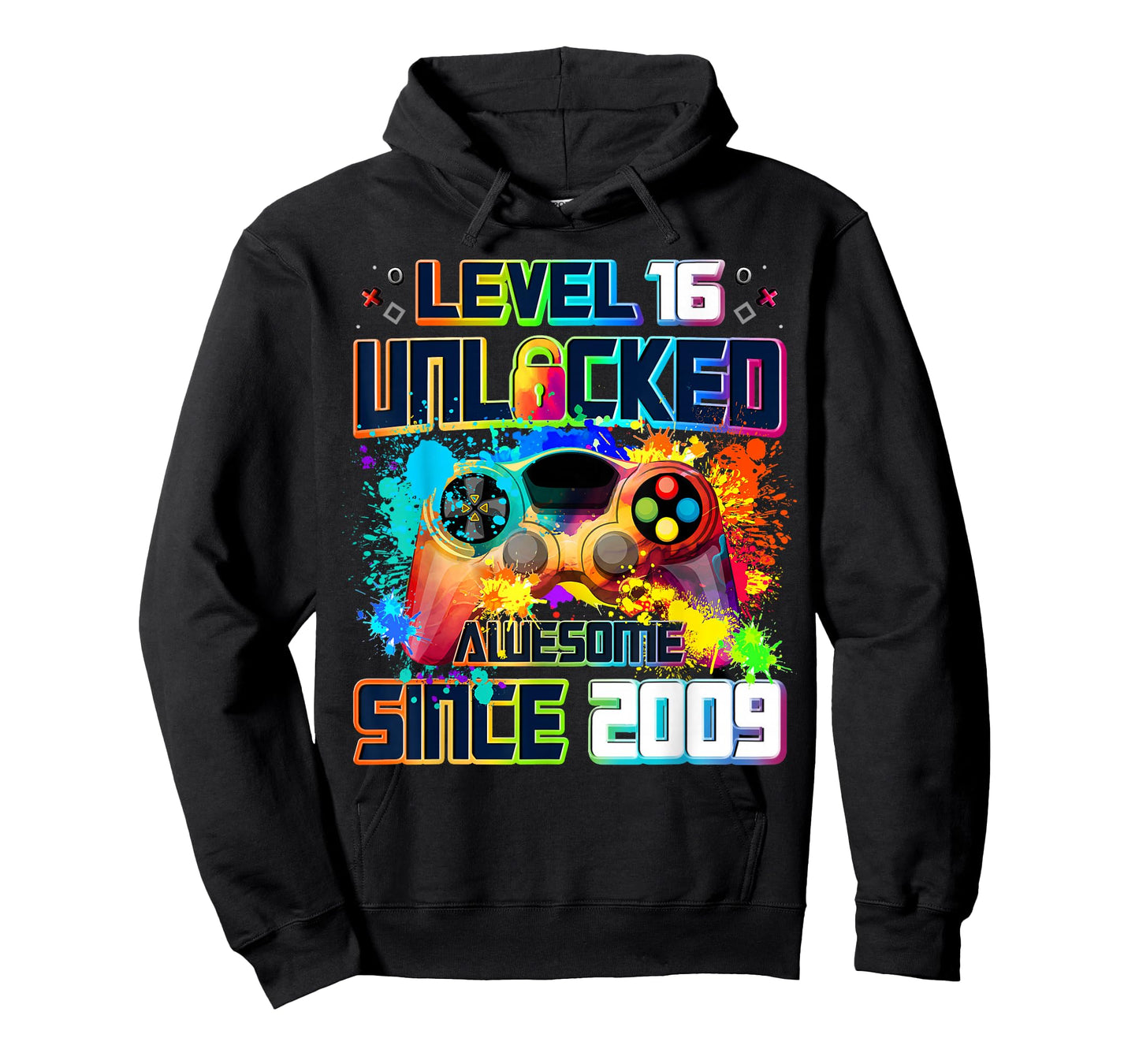 Level 16 Unlocked 16 Year Old Video Gamer 16th Birthday Gift T-Shirt