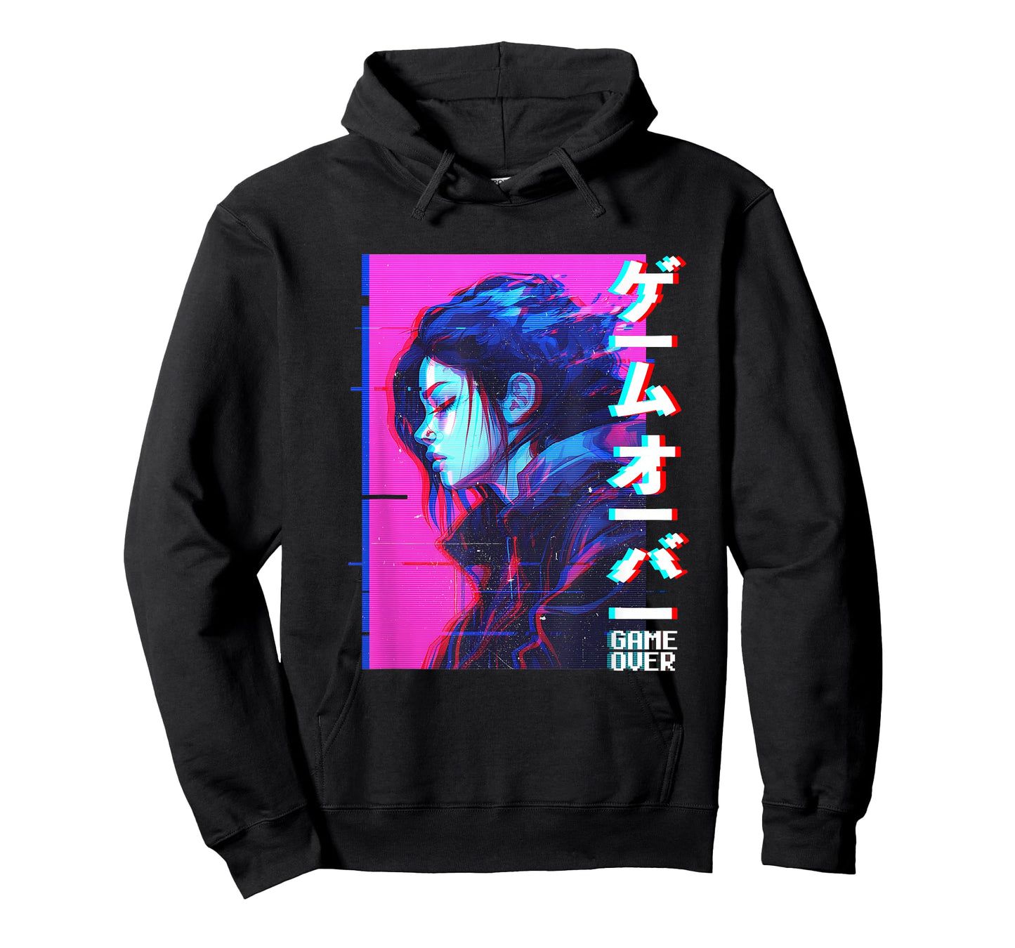 Sad Japanese Anime Girl Game Over Vaporwave Aesthetic T-Shirt