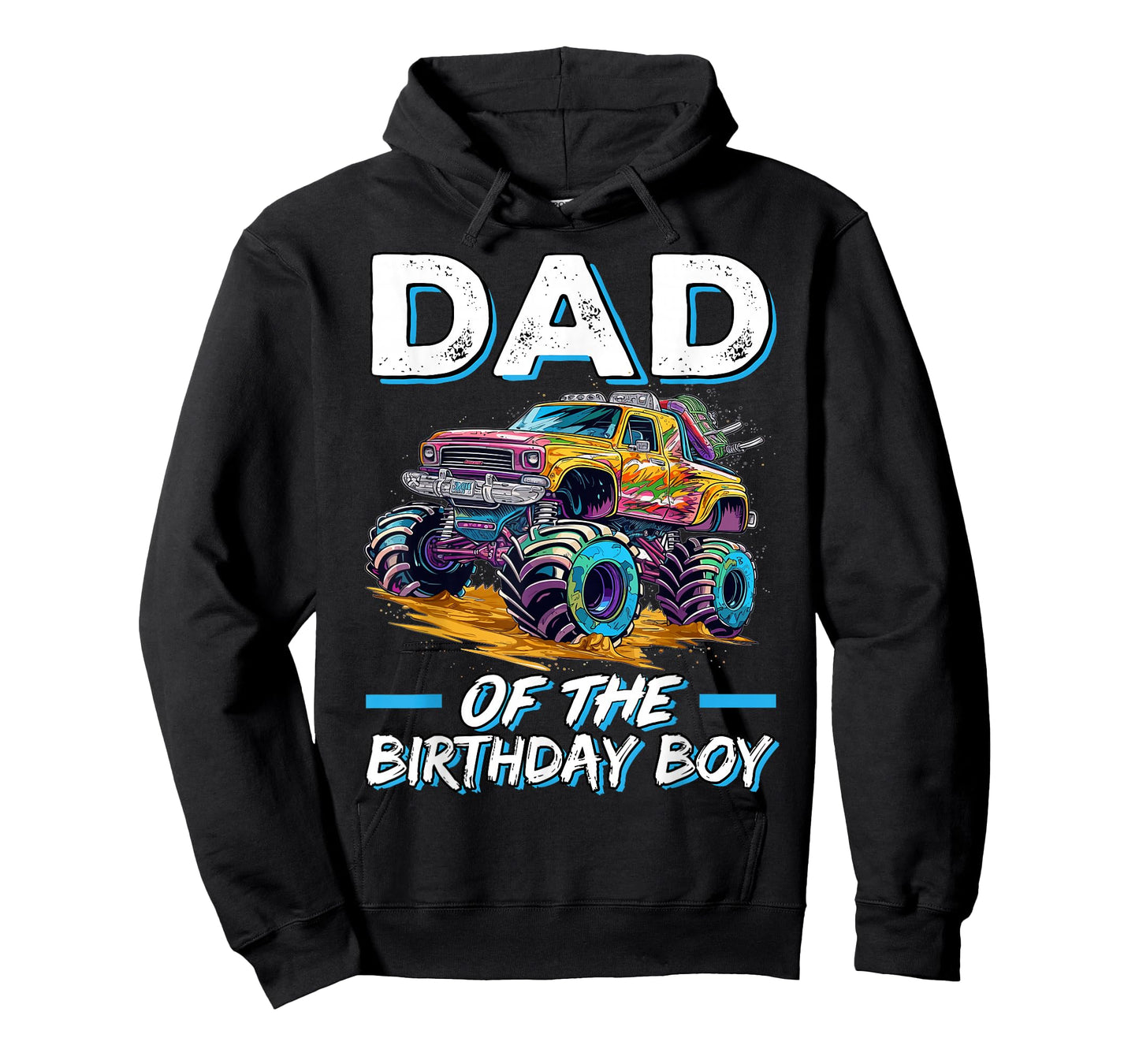 Dad of the Birthday Boy Monster Truck Birthday First Bday T-Shirt
