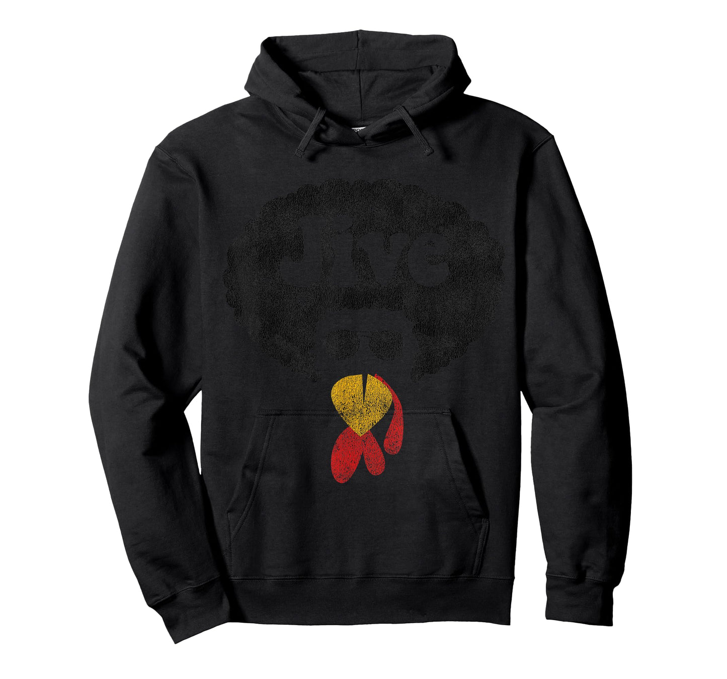 Funny Thanksgiving Jive Gift Vintage Distressed Turkey Face T-Shirt