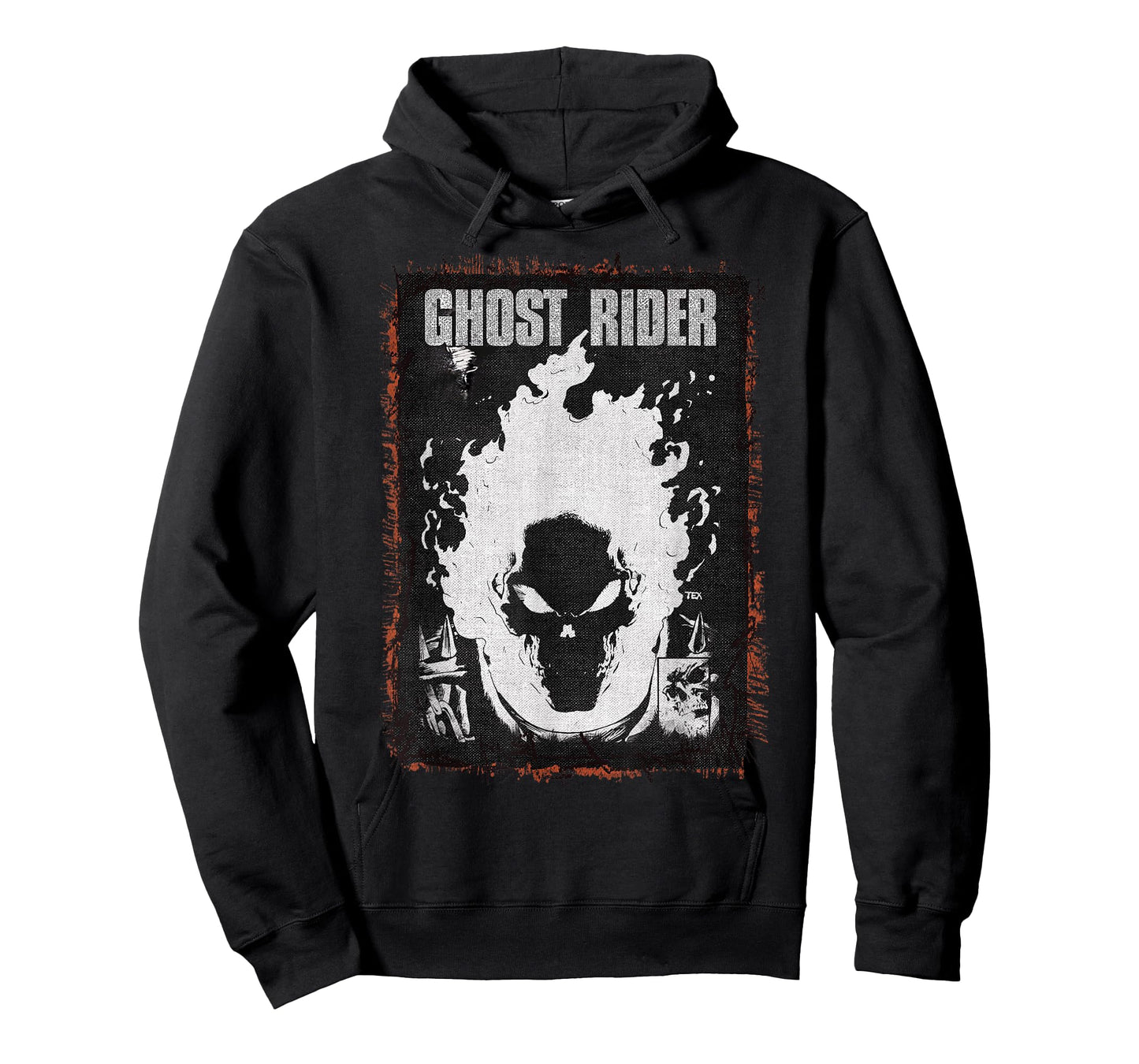 Marvel Ghost Rider Dark Distressed Poster T-Shirt