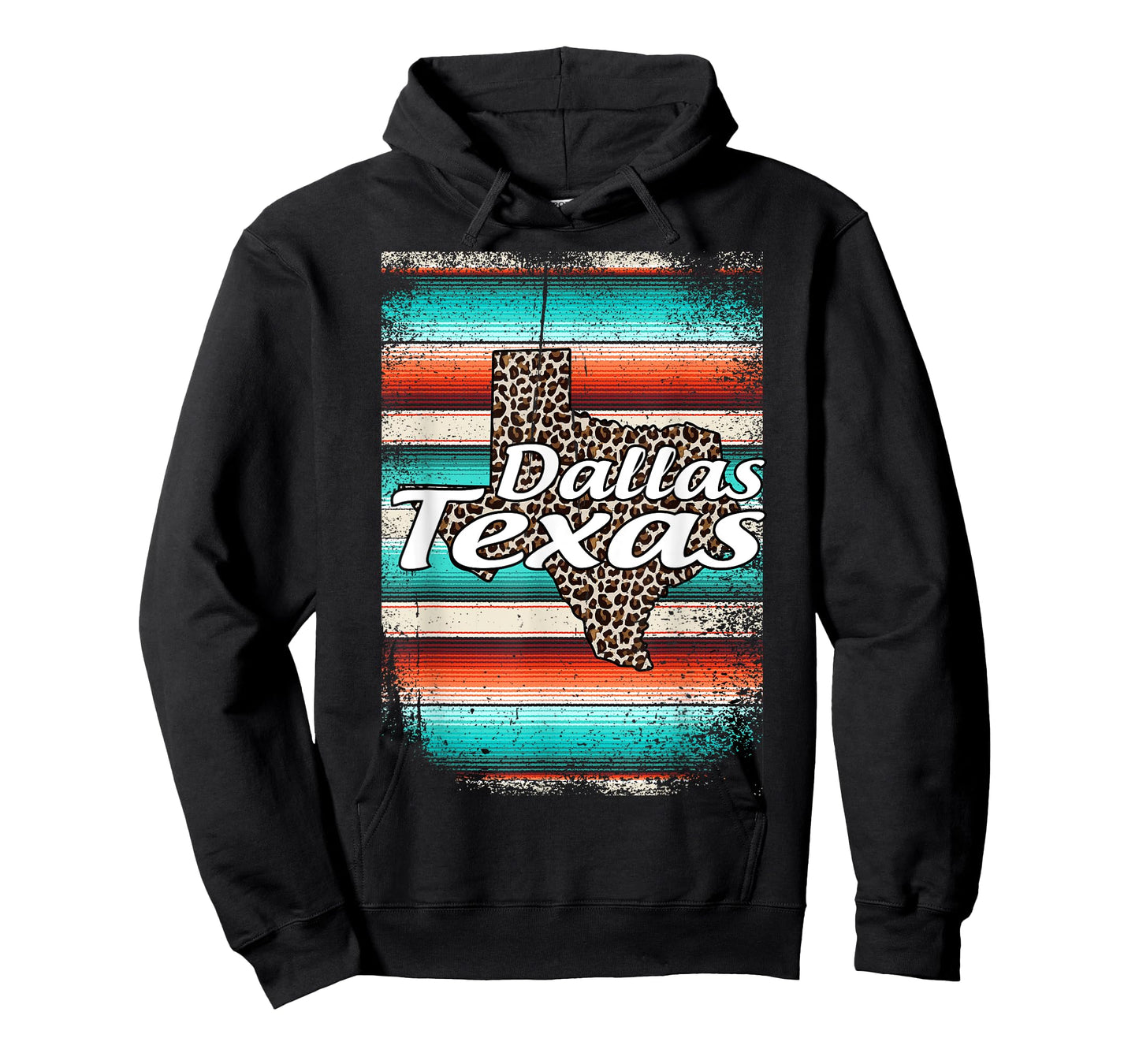 Dallas Texas Cowgirl Serape Western Home State America T-Shirt