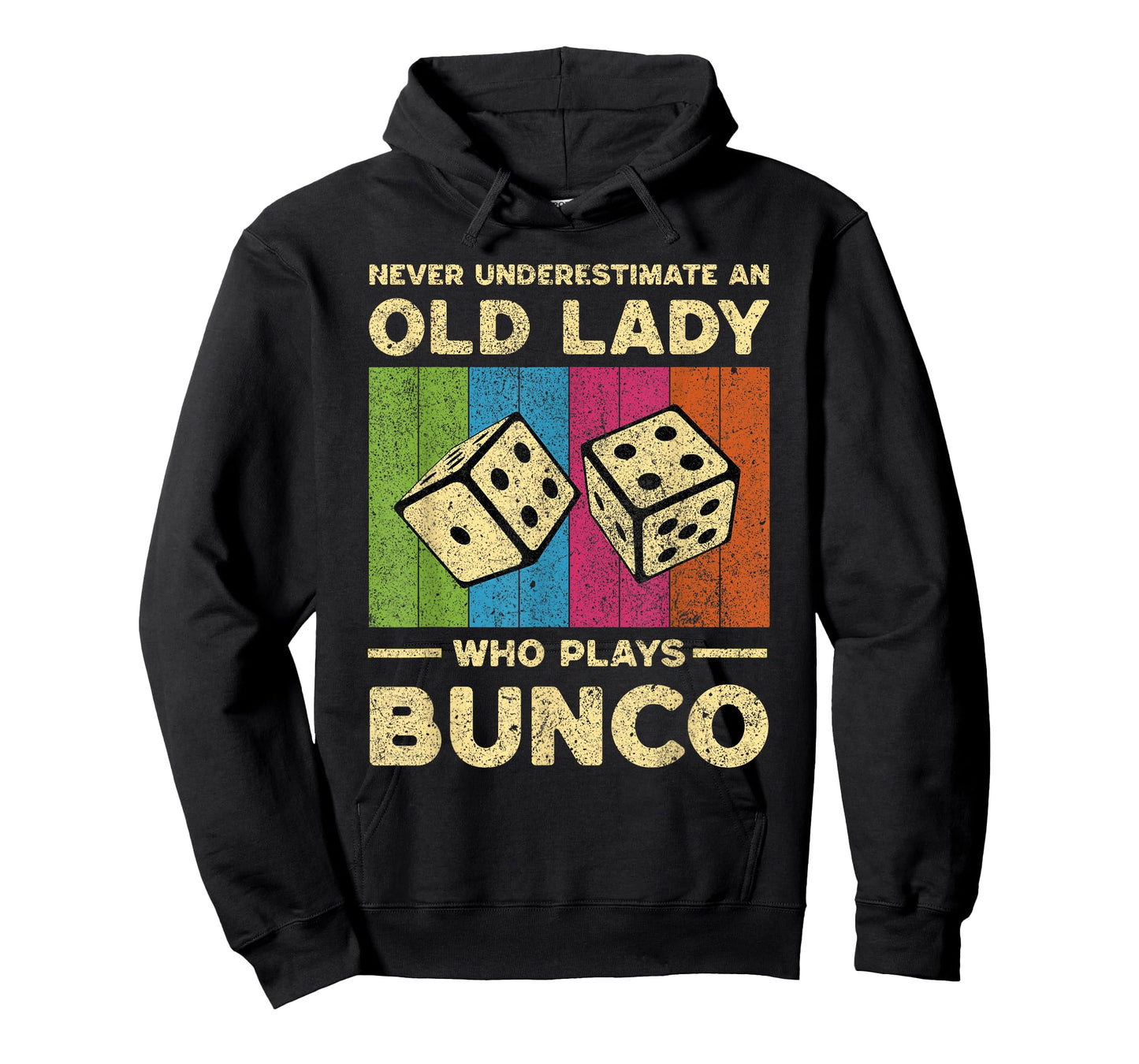 Never Underestimate An Old Lady Who Plays Bunco Bunco T-Shirt