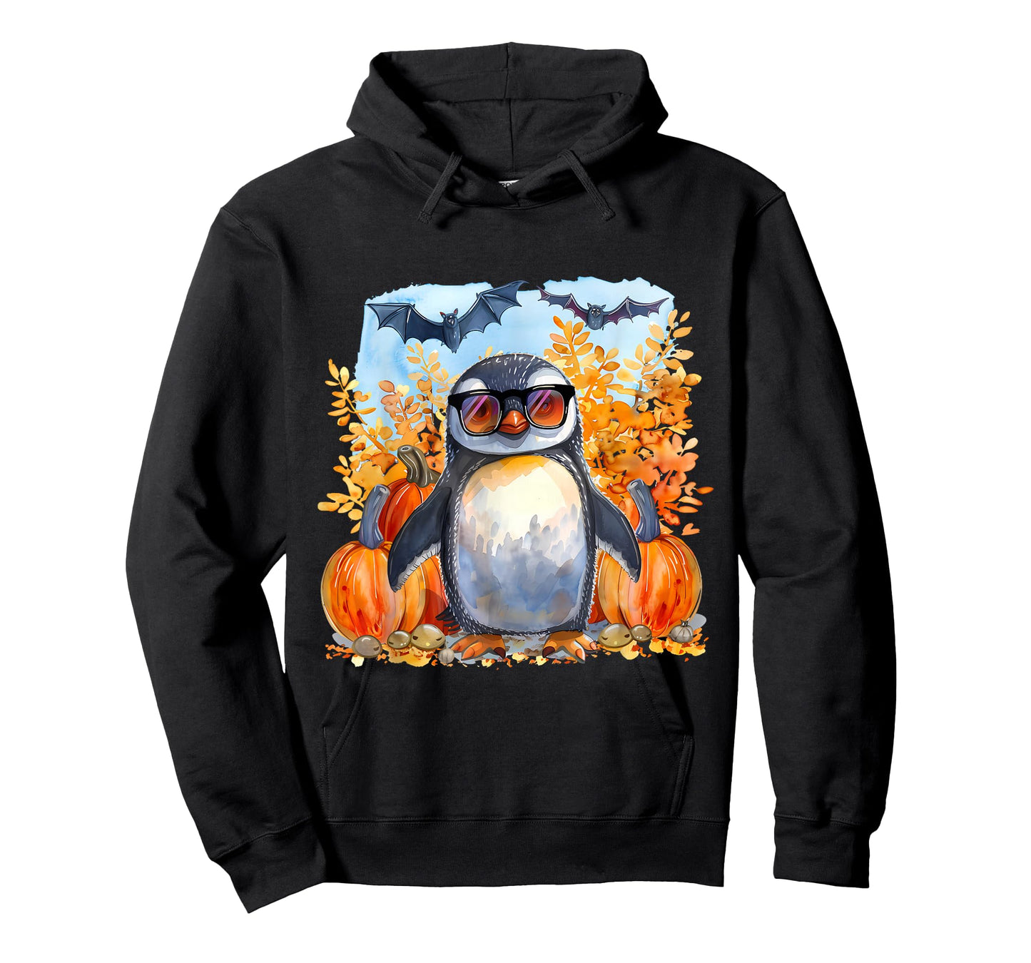Cute Halloween Costume Penguin Bat Pumpkin Trick Or Treat T-Shirt