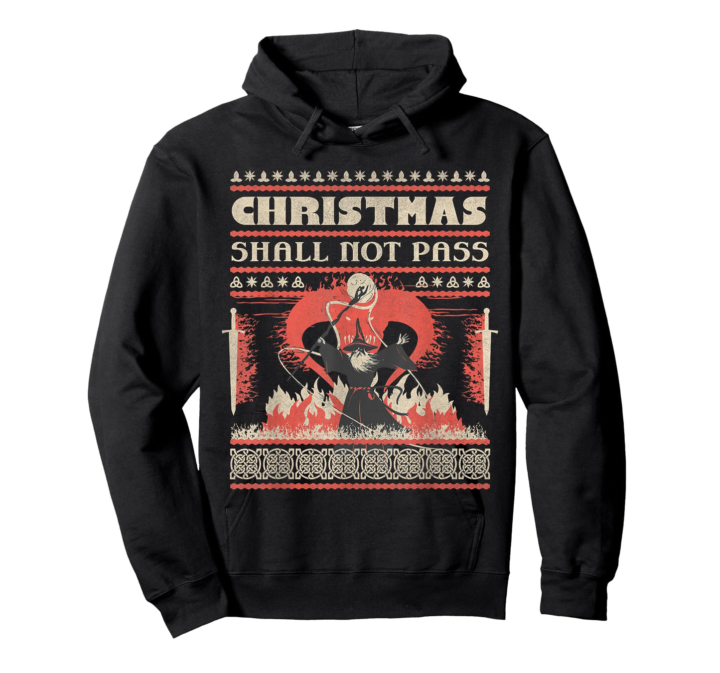 Funny Christmas Shall Not Pass My Ugly X-Mas Sweater Costume T-Shirt
