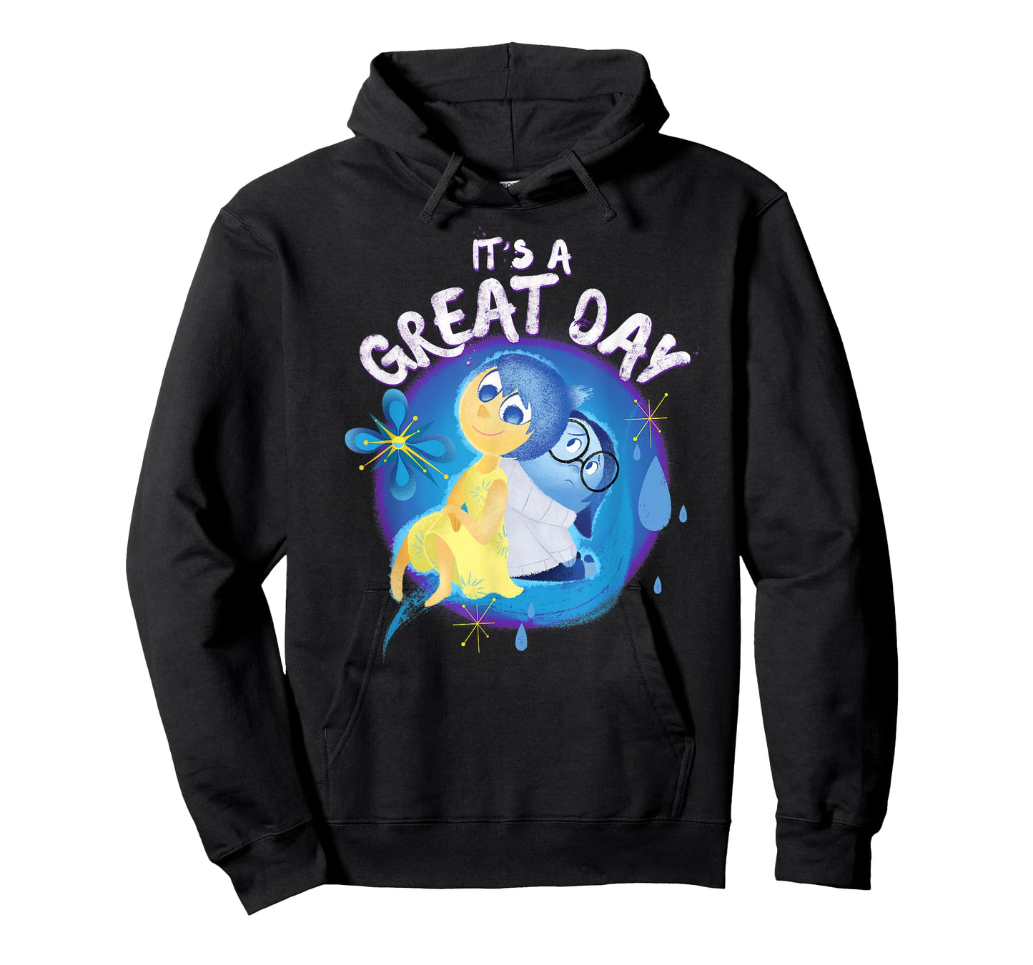 Disney Pixar Inside Out Great Day Joy & Sadness Portrait T-Shirt