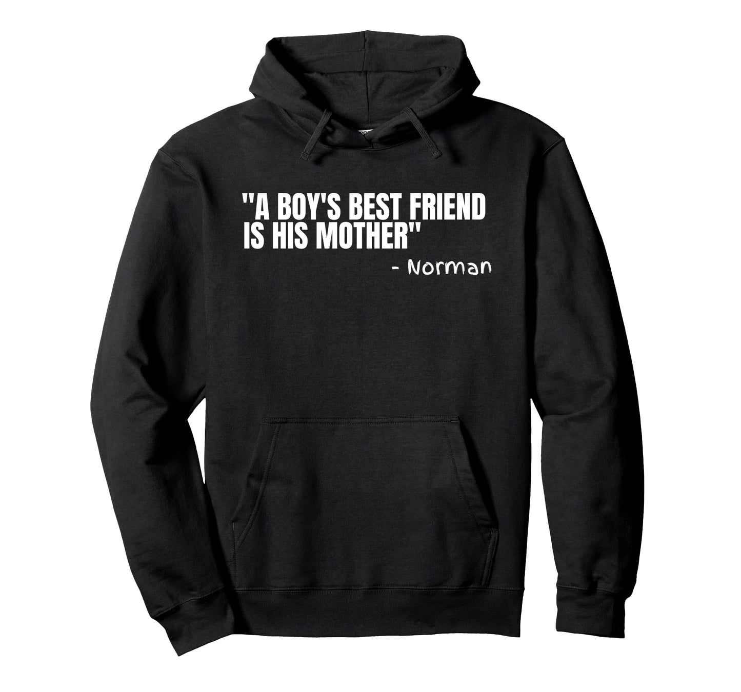 Norman A Boy's Best Friend is his Mother Funny Psycho Gift Long Sleeve T-Shirt