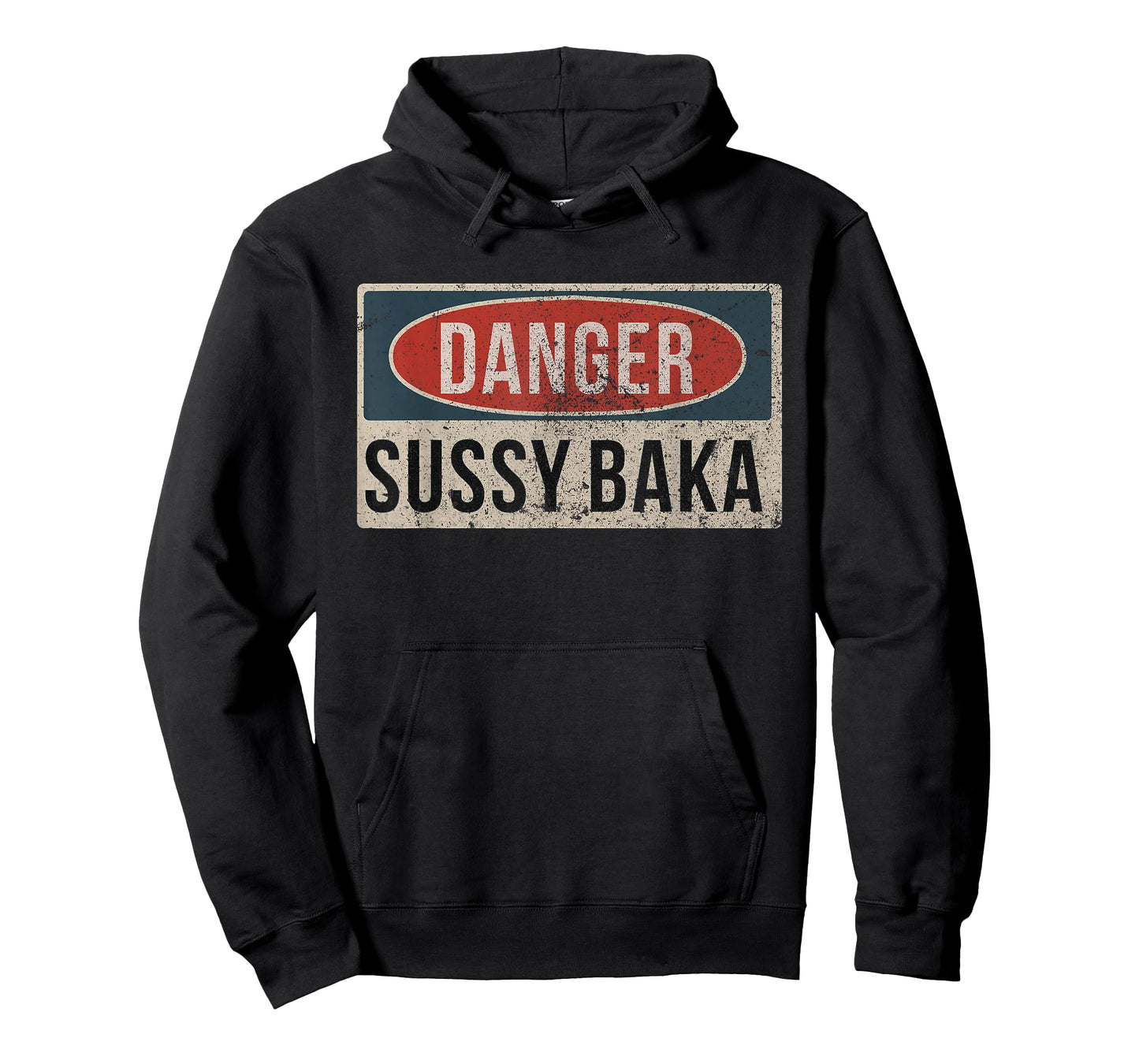 Sussy Baka Danger Sign Funny Gaming Meme T-Shirt