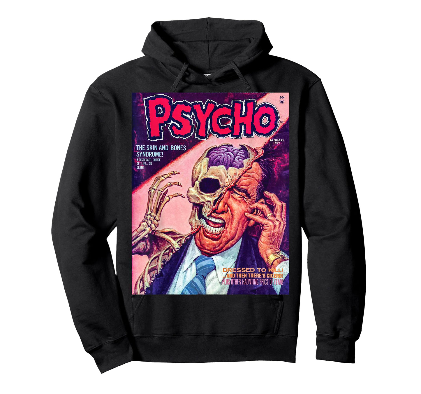 Skull Halloween Horror Vintage Comic Book Retro Funny Scary T-Shirt