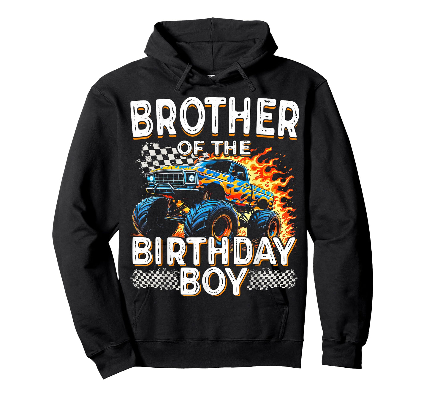 Brother of the Birthday Boy Funny Monster Truck Birthday T-Shirt