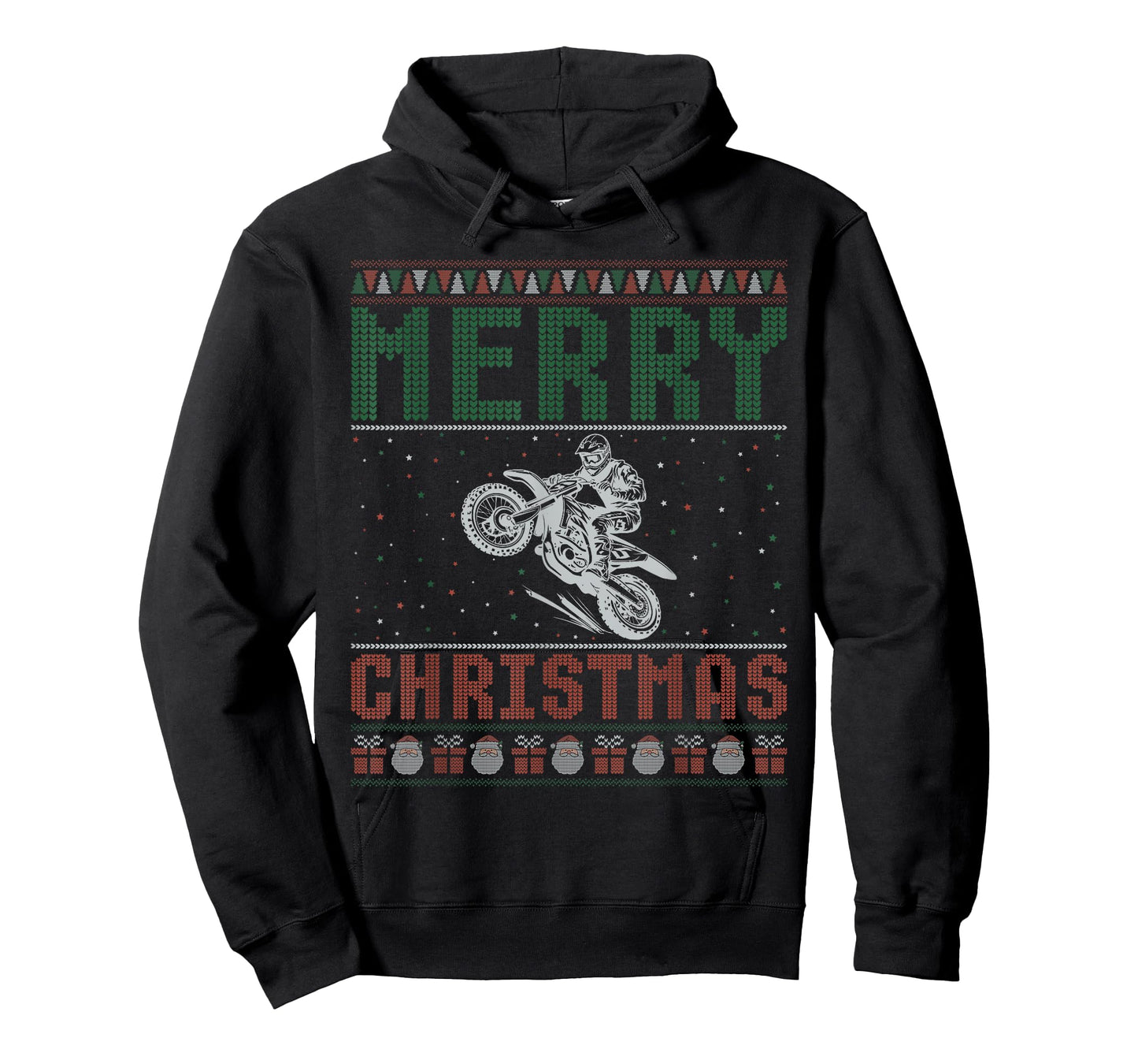 Dirt Bike Design Ugly Christmas Sweater Family Matching T-Shirt