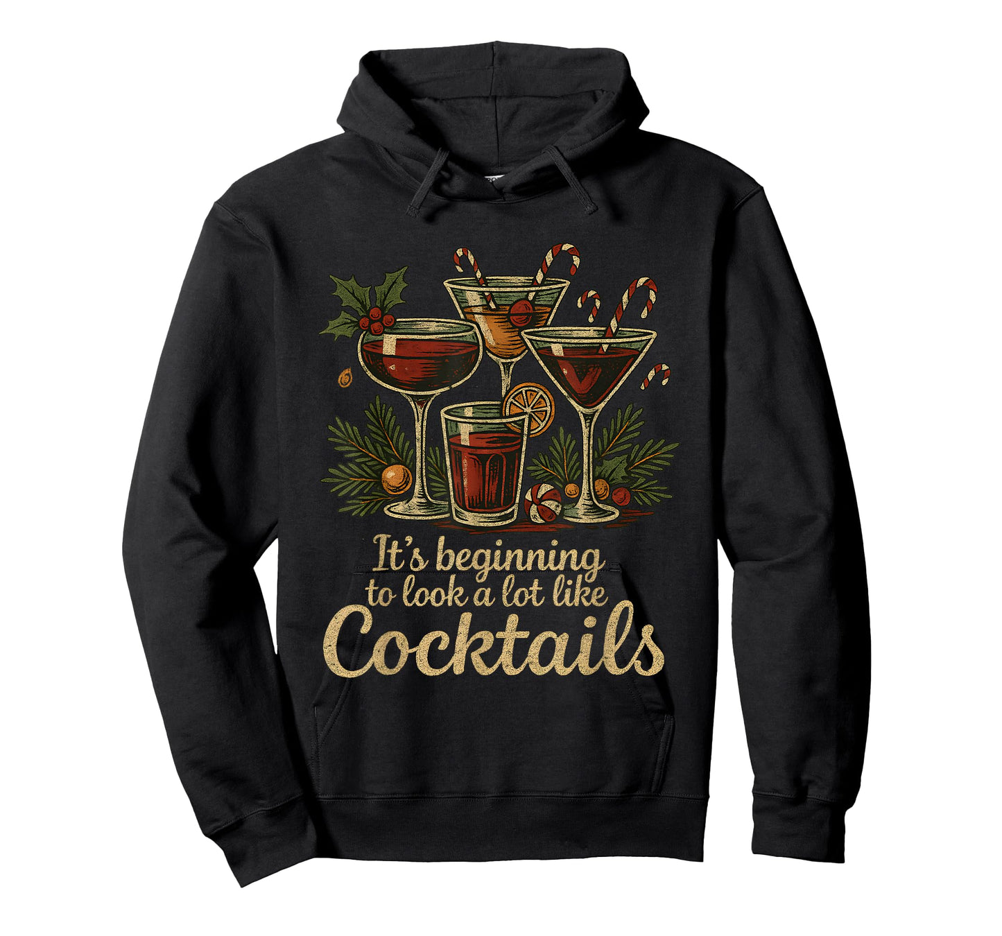 Funny Christmas Cocktails Holiday Party Drink T-Shirt