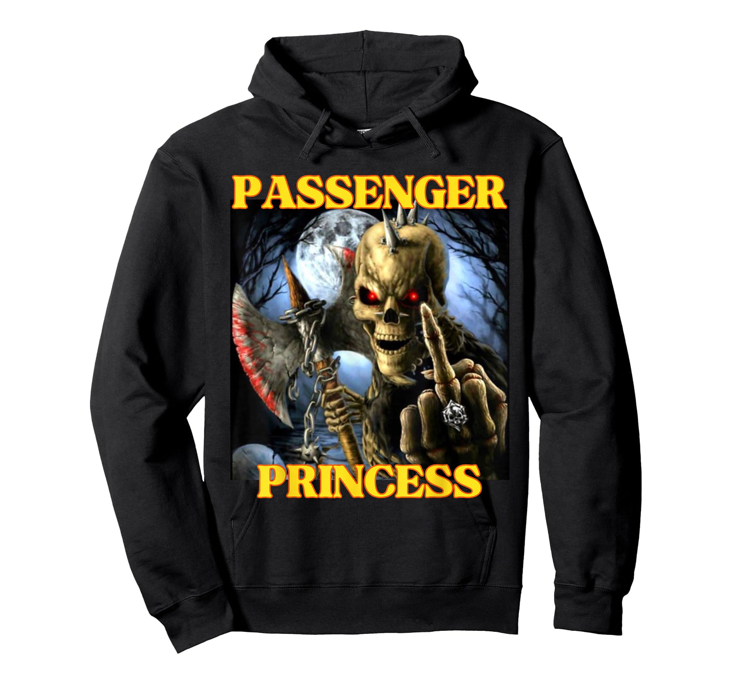 I Heart Passenger Princess Funny Hard Skeleton Meme T-Shirt