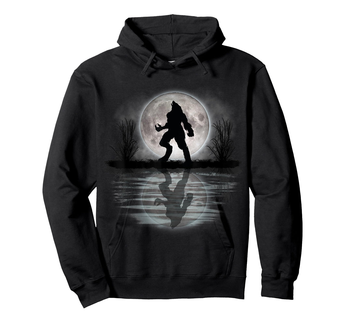 Werewolf Under A Full Moon Howling Tee Scary T-Shirt
